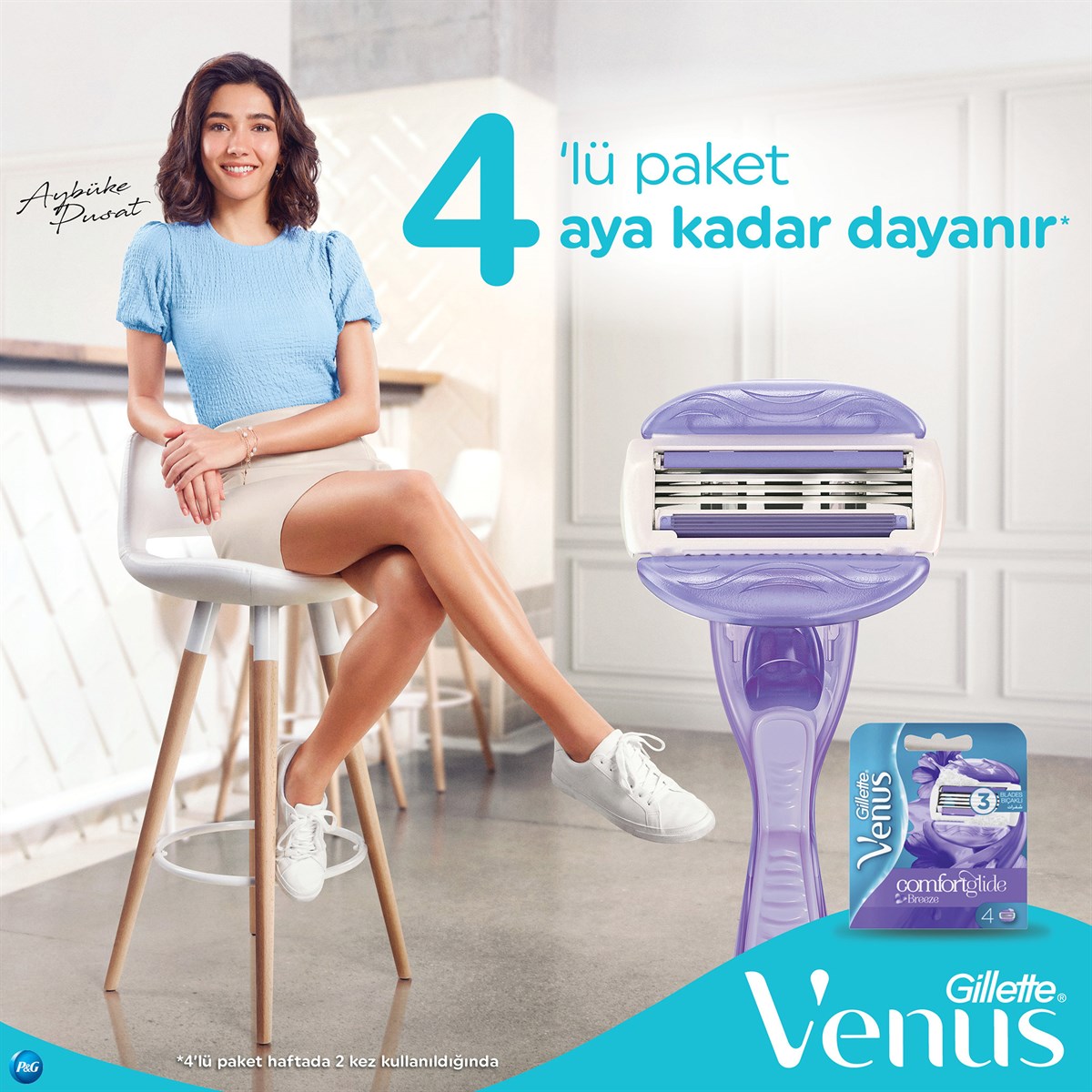 Venus Comfort Glide Breeze 4 Adet Yedek Başlık