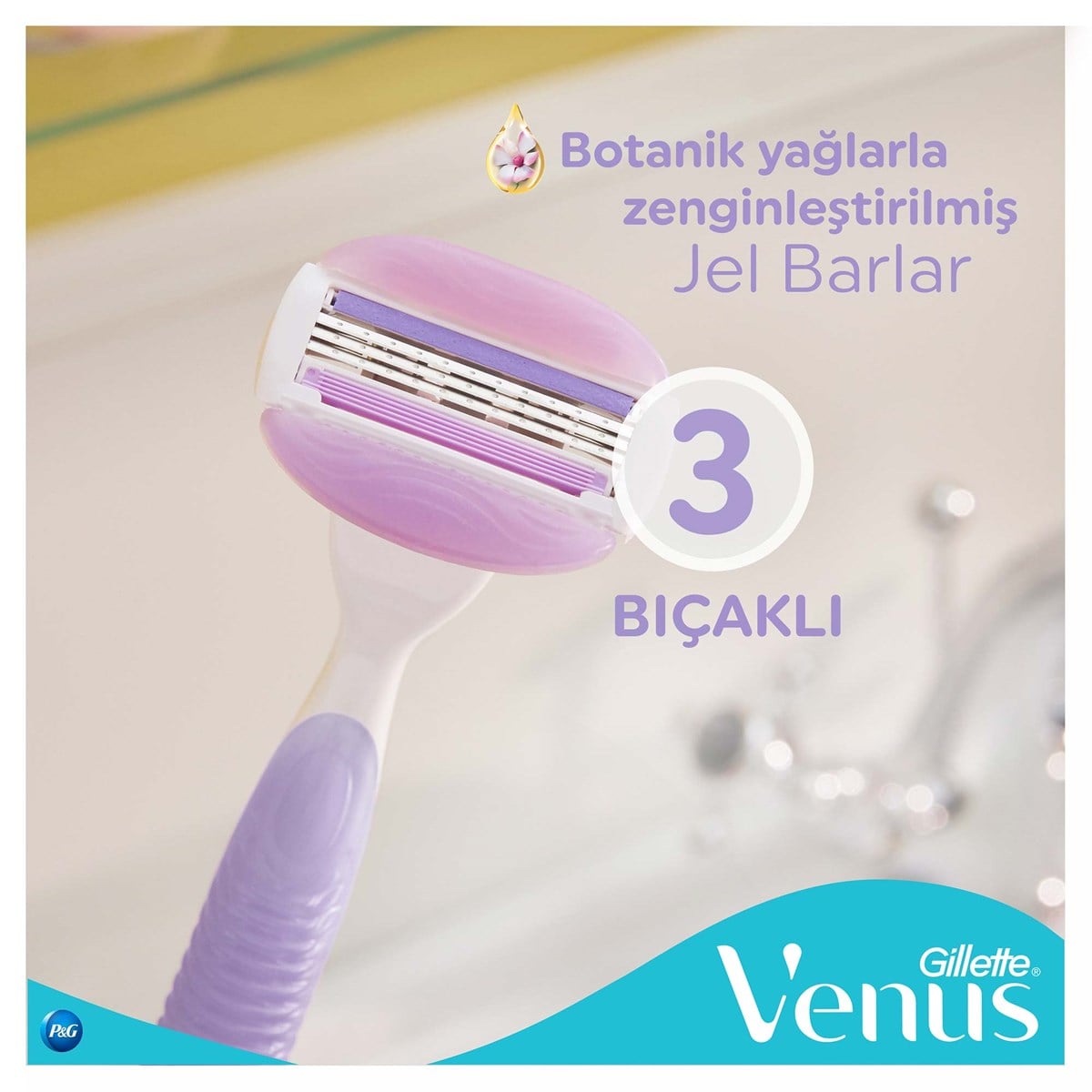 Venus Comfort Glide Breeze Tıraş Makinesi + 2 Adet Yedek Başlık