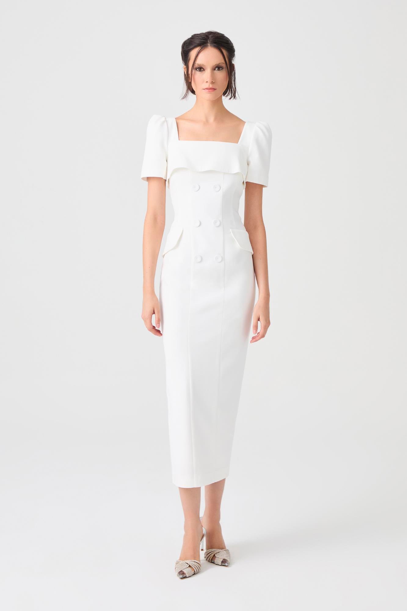 Lotus Krem Elbise