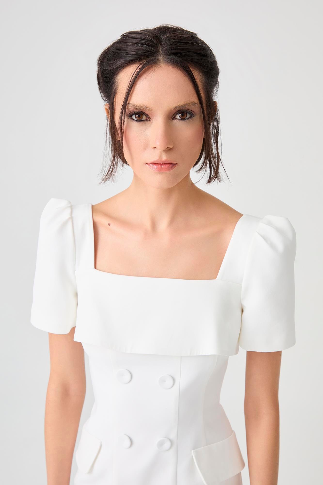 Lotus Krem Elbise
