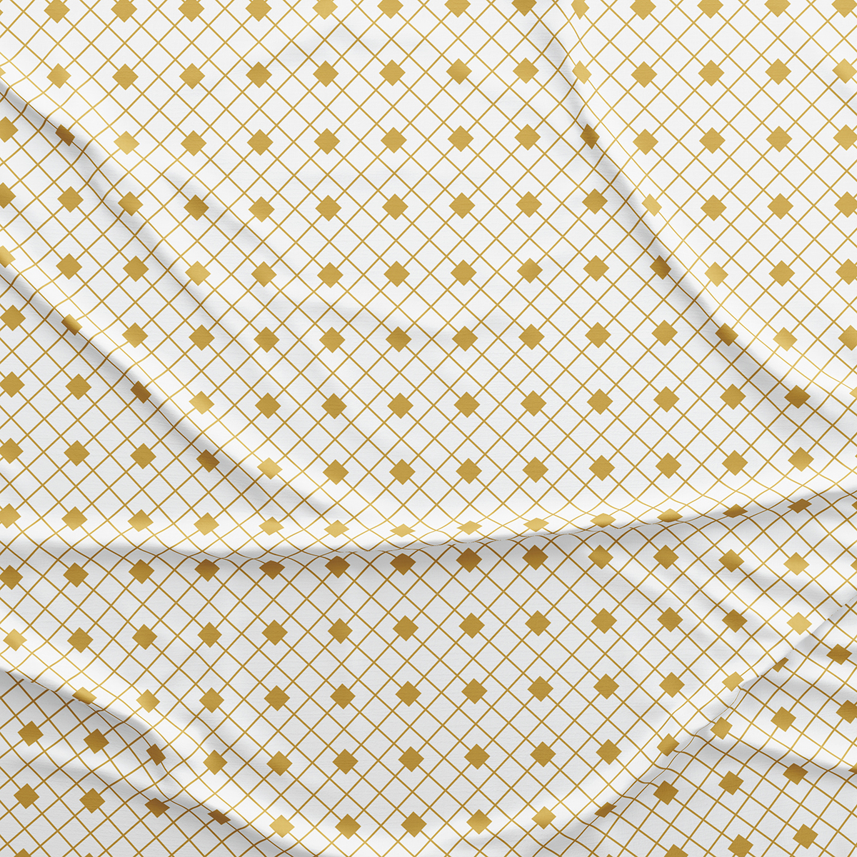 Altın Puantiyeli Masa Örtüsü