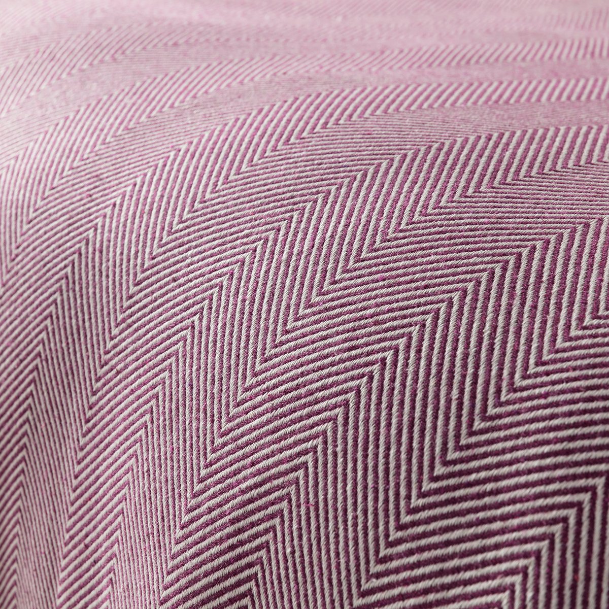 Balık Sırtı Desenli Çift Kişilik Yatak Örtüsü 200x230 Cm Bordo