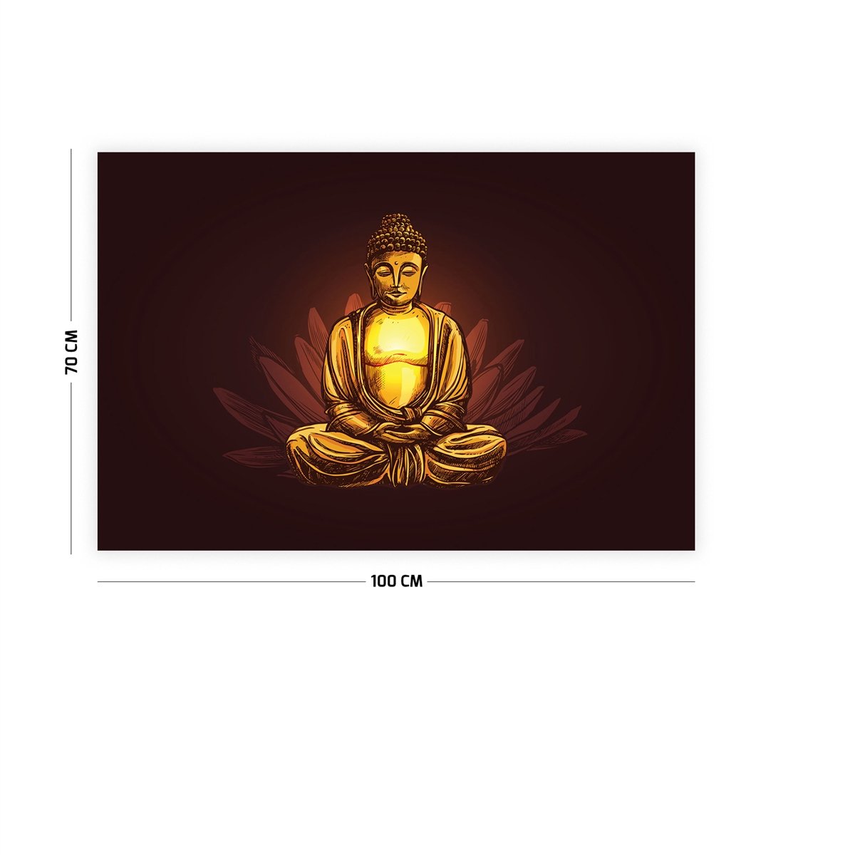 Buddha Meditasyon Duvar Örtüsü