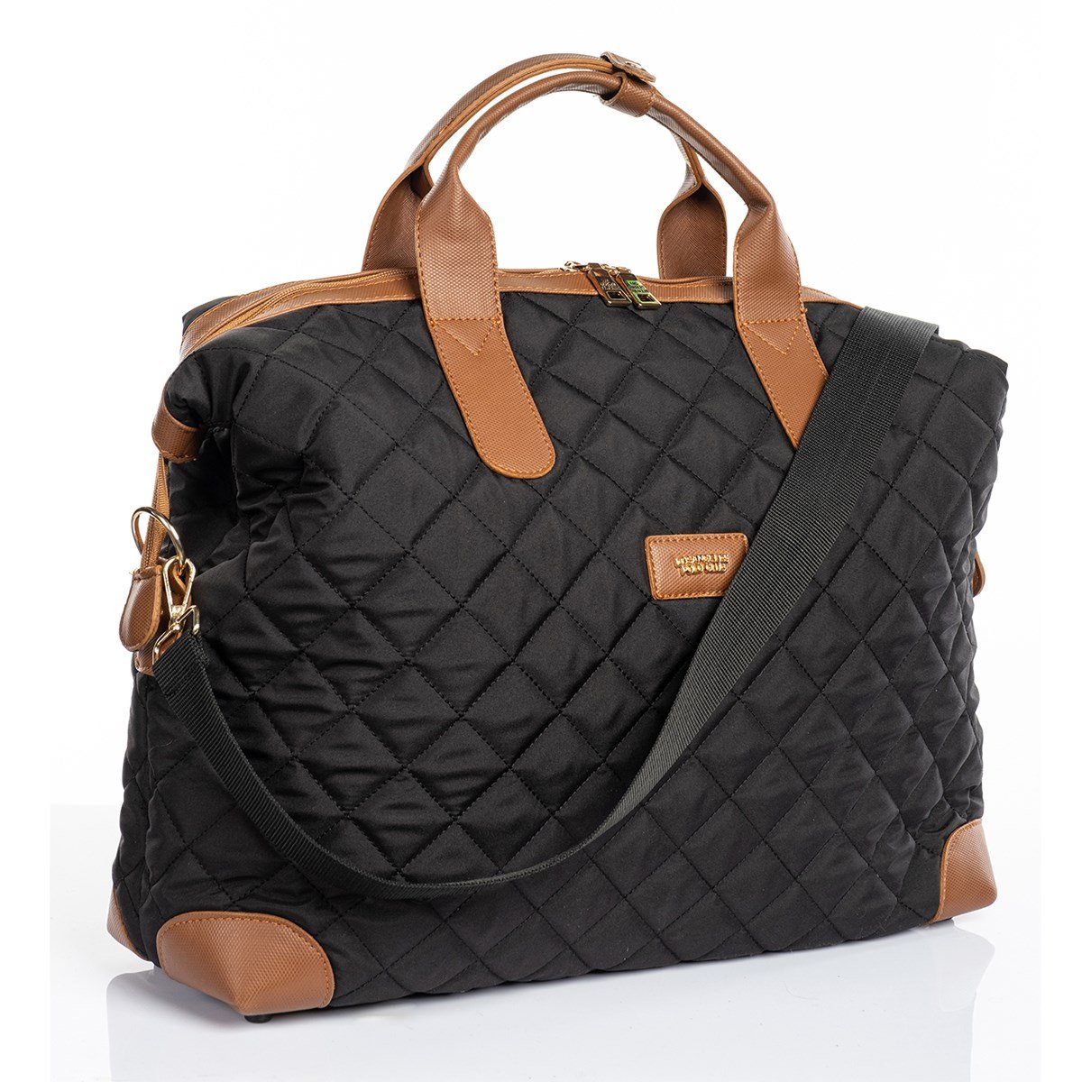 Cordura Su Geçirmez Kumaş Kapitoneli Omuz Askılı Kadın Spor Çanta Siyah