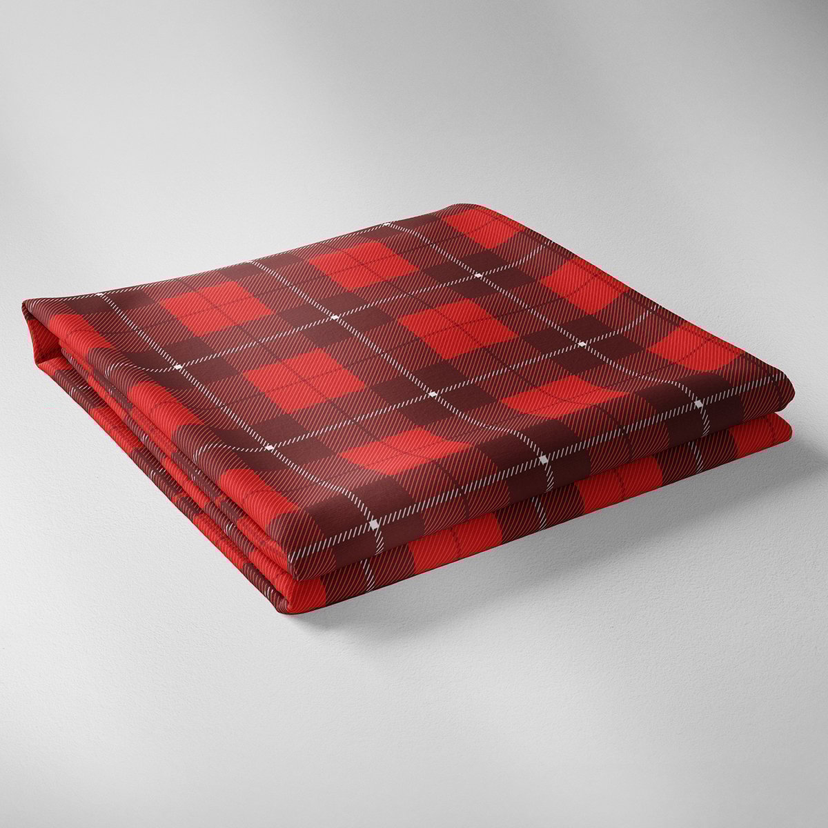 Ekose Desenli Yılbaşı Masa Örtüsü