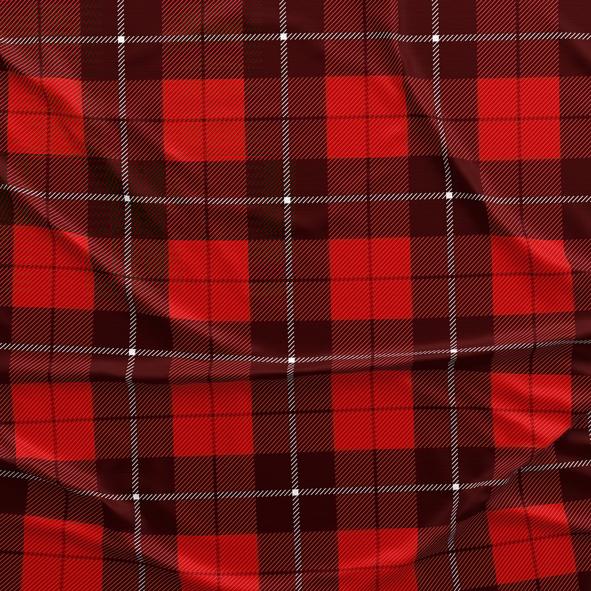 Ekose Desenli Yılbaşı Masa Örtüsü