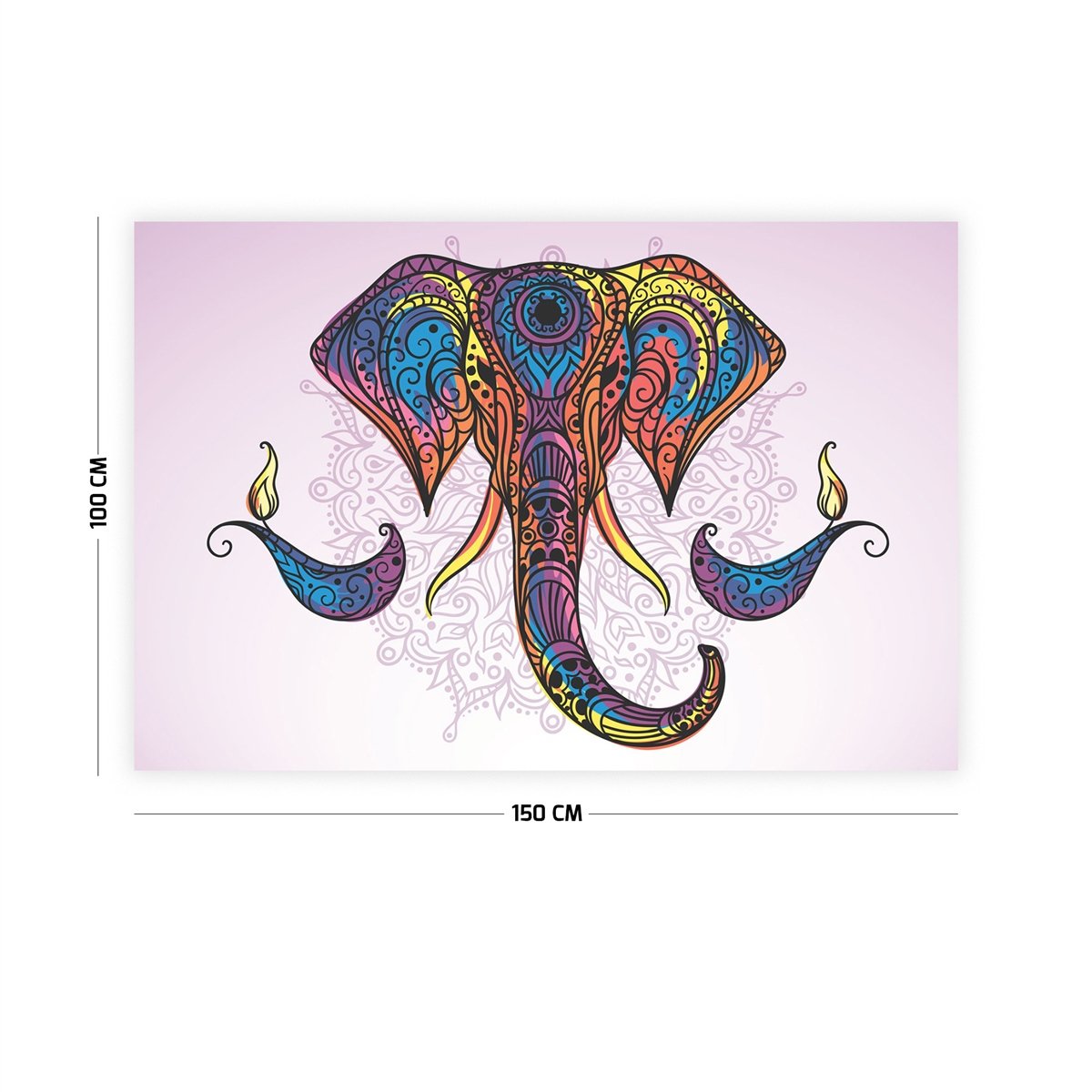 Fil Desenli Duvar Örtüsü