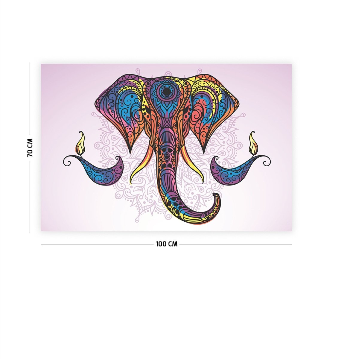 Fil Desenli Duvar Örtüsü