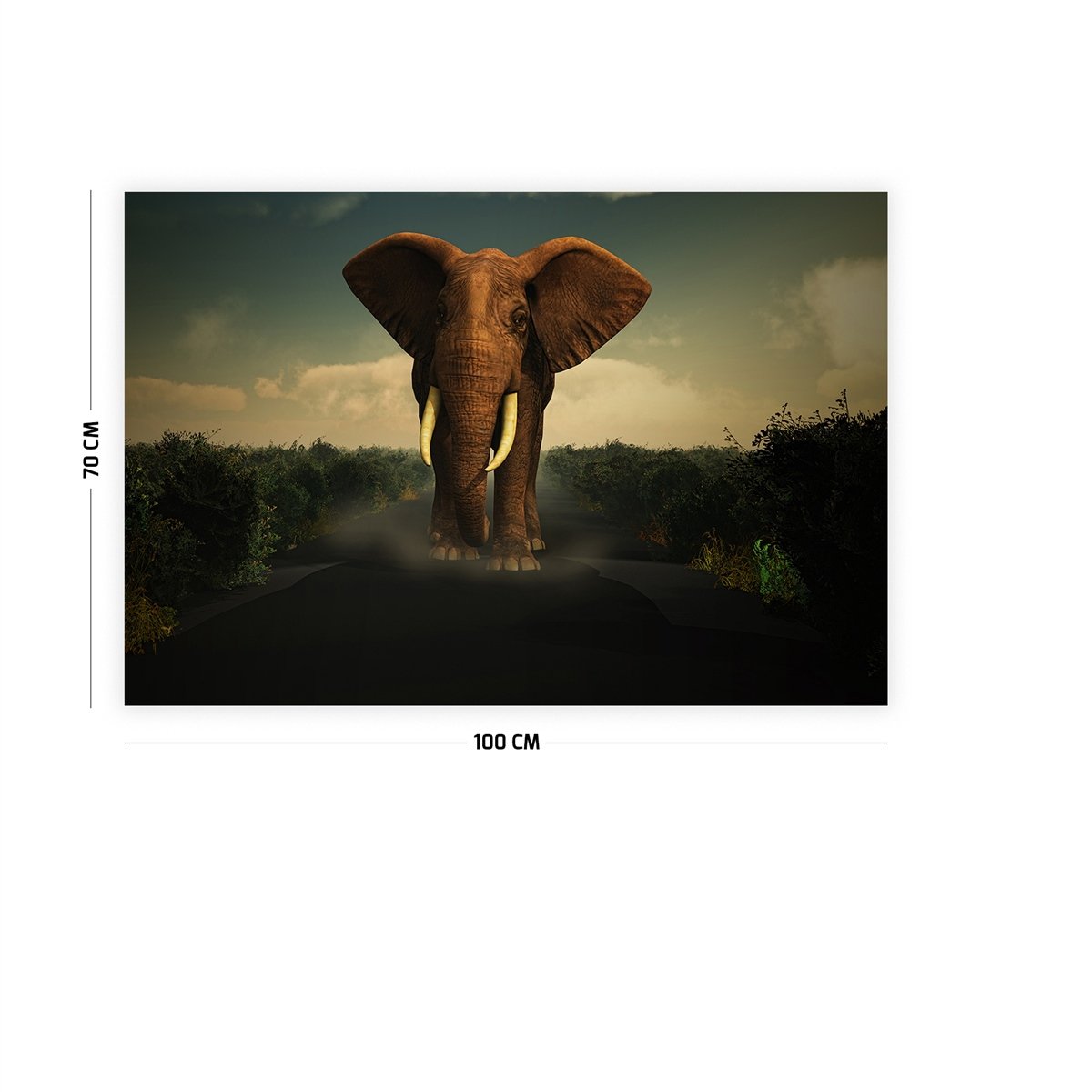 Fil ve Manzara Duvar Örtüsü