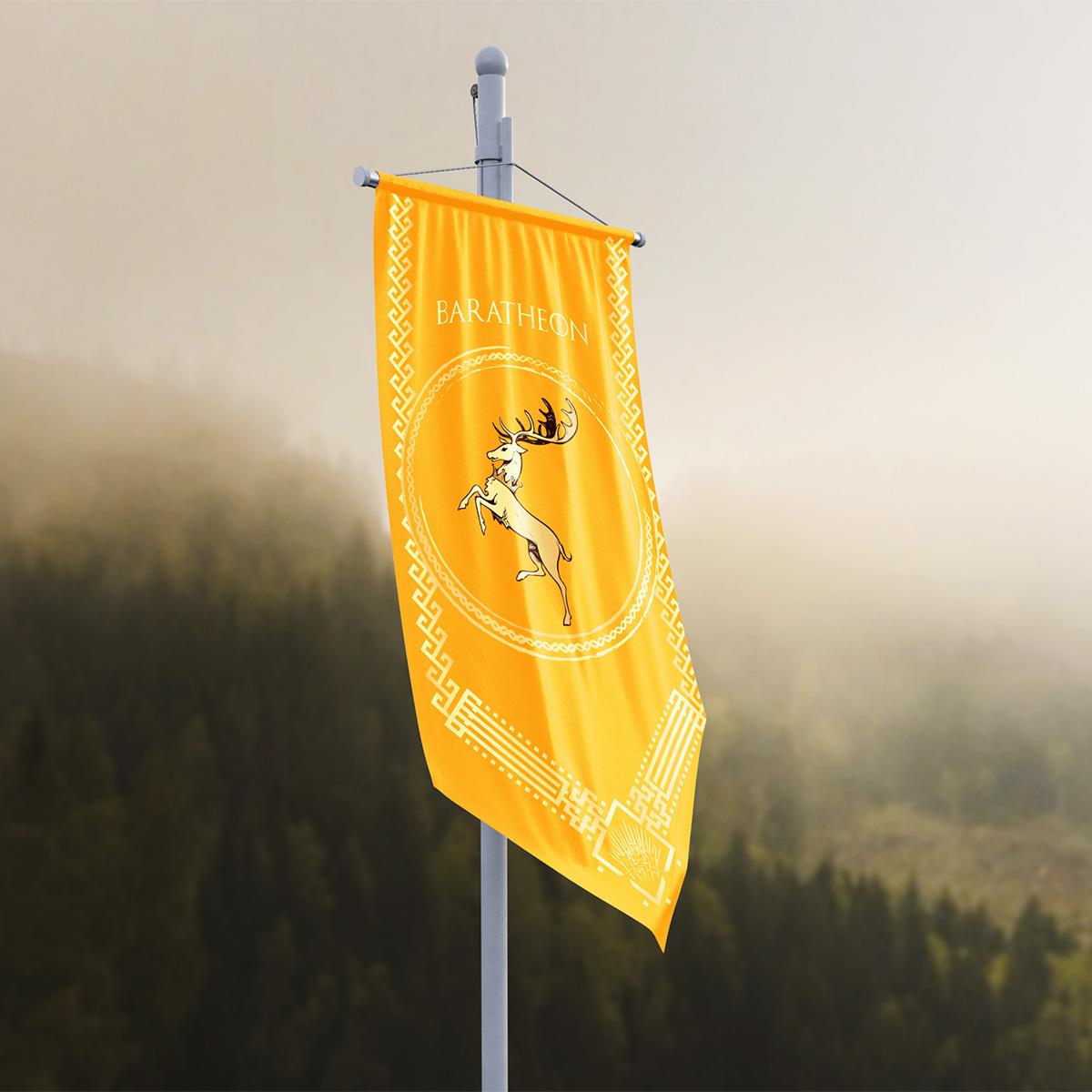 Game of Thrones Baratheon Hanedanlığı Flama Bayrak