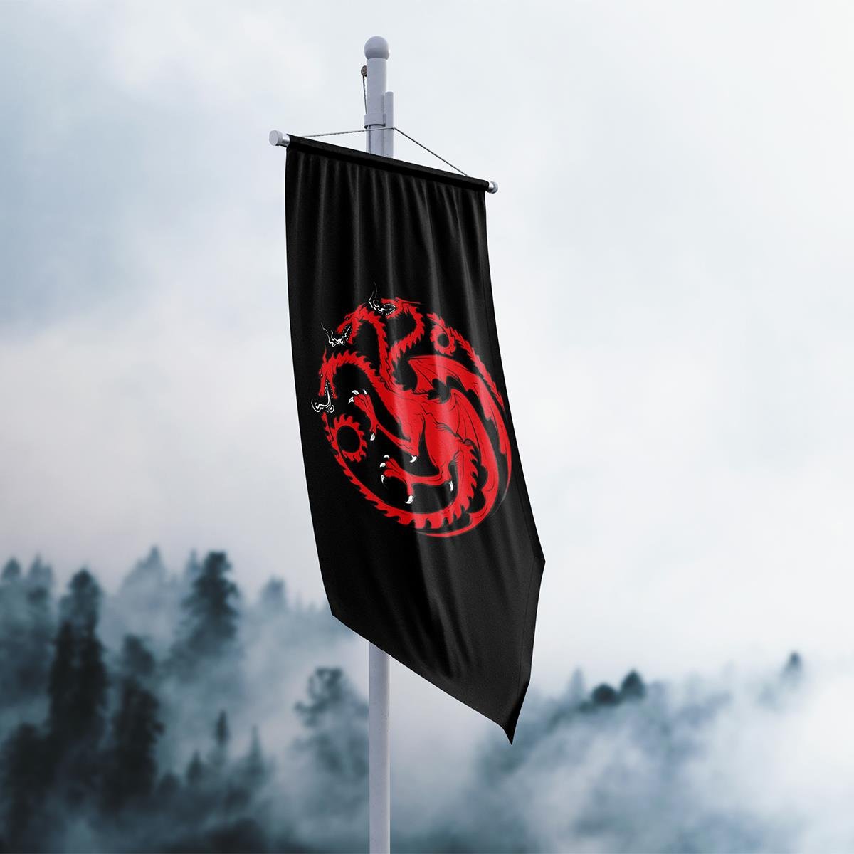 Game of Thrones Targaryen Hanedanlığı Flama Bayrak