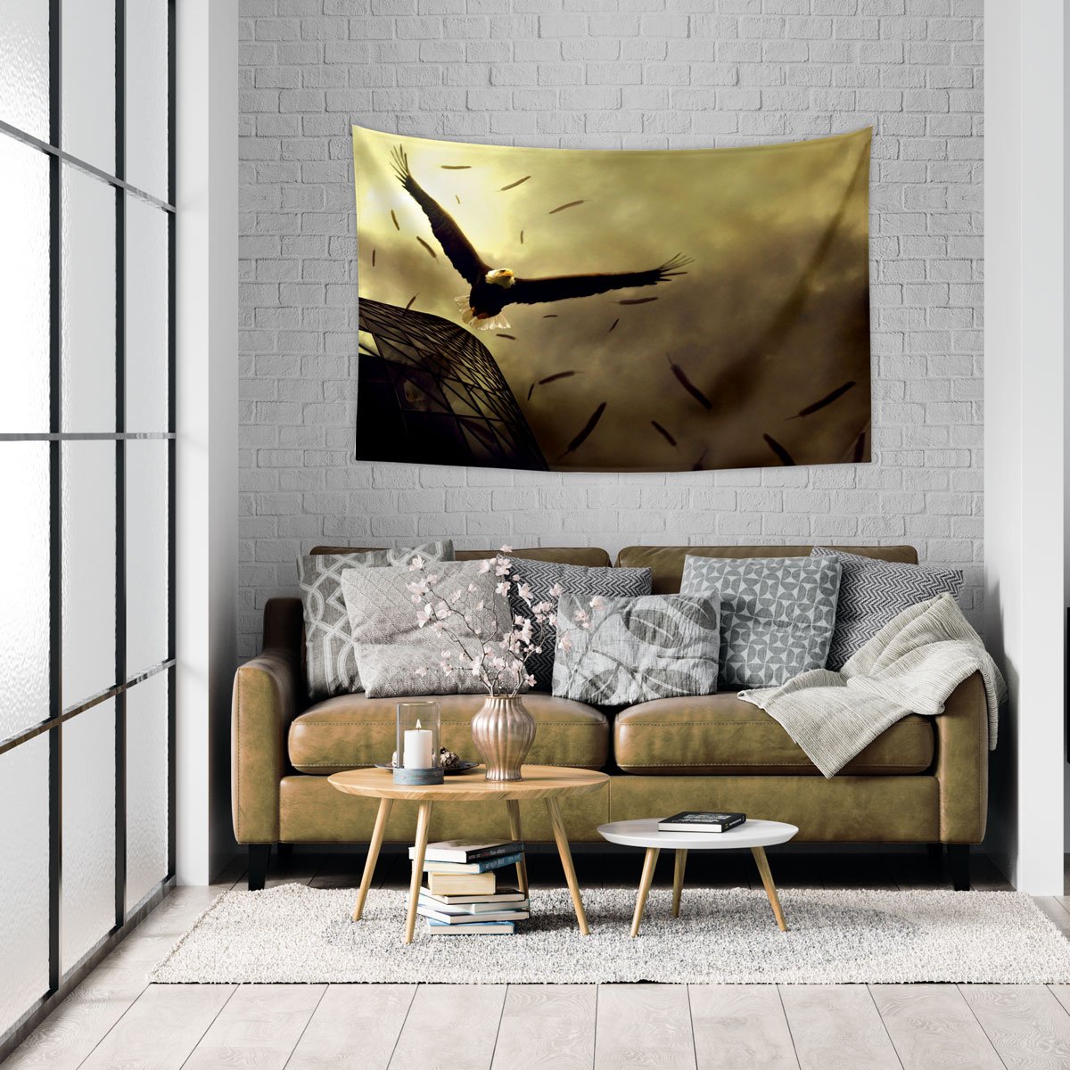 Gökyüzü ve Kartal Duvar Örtüsü