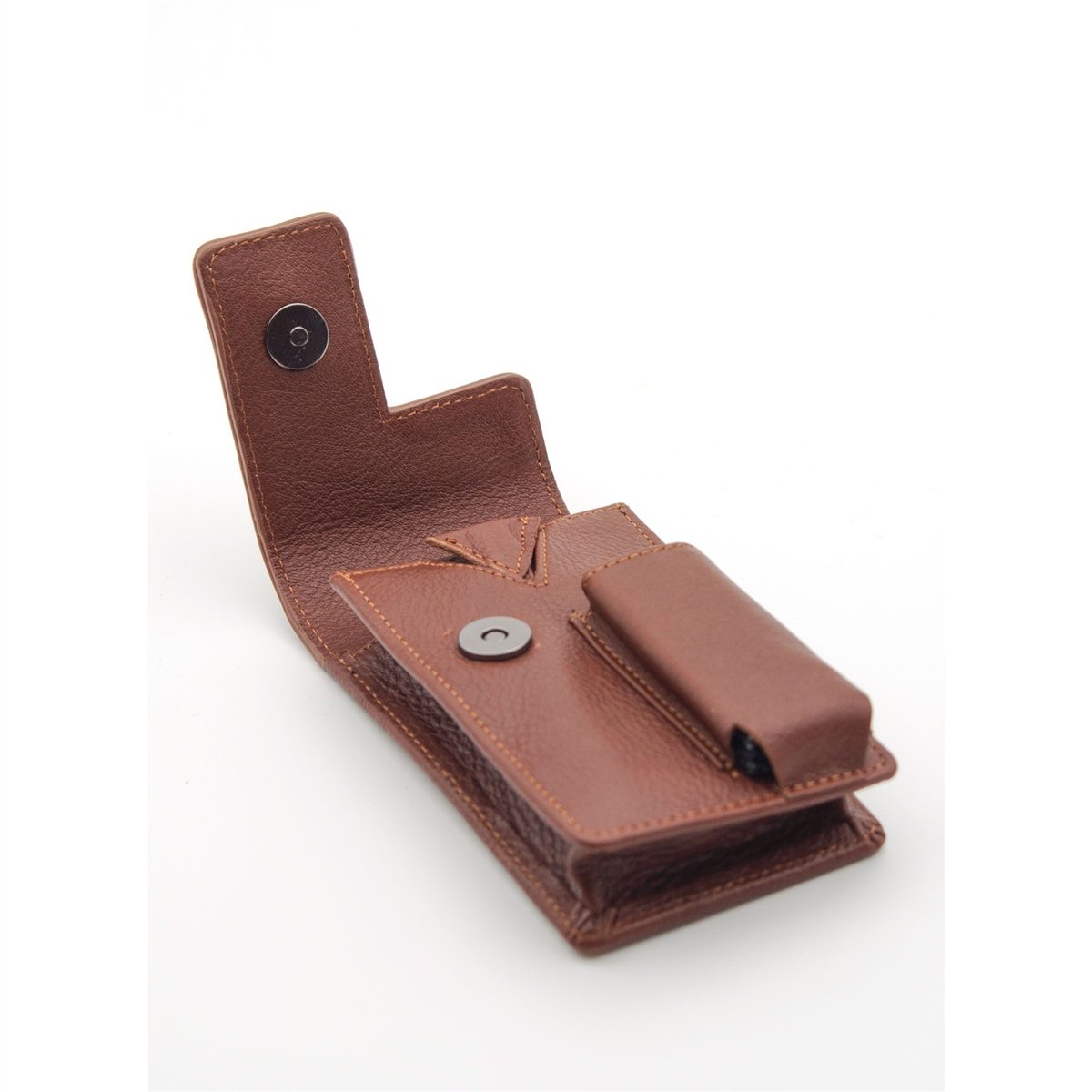 Grande Hakiki Deri Özel Tasarım Sigaralık - Taba