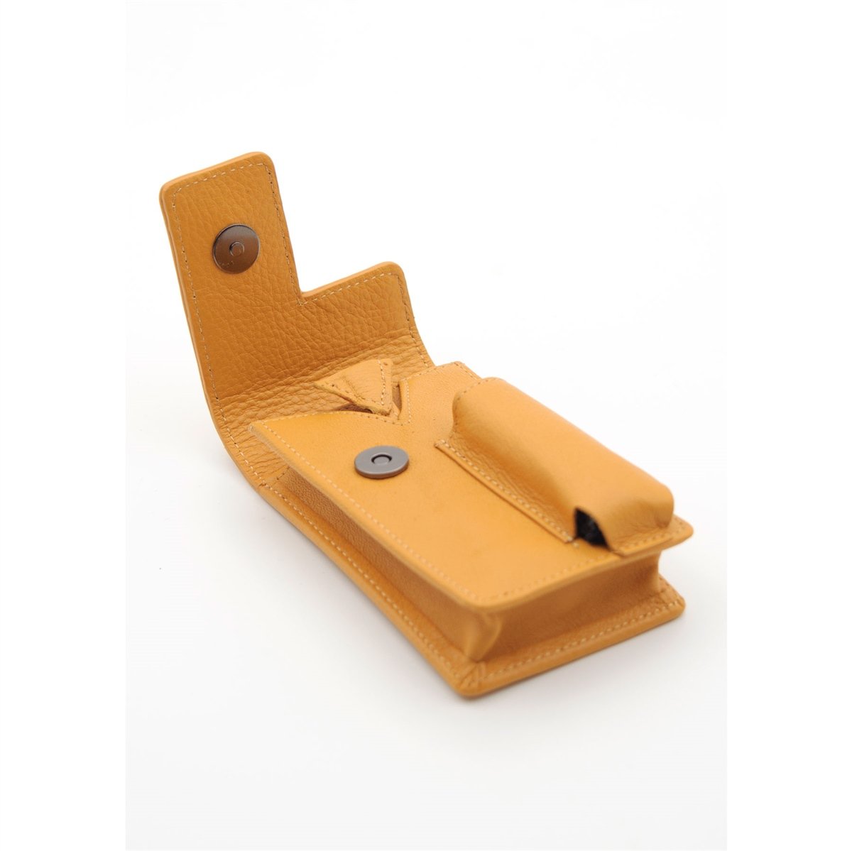 Grande Hakiki Deri Özel Tasarım Sigaralık - Sarı