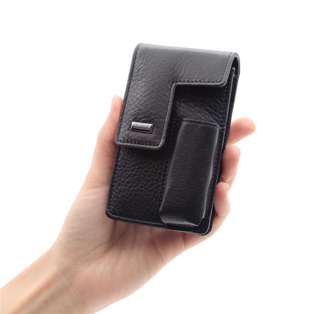 Grande Hakiki Deri Özel Tasarım Sigaralık - Siyah