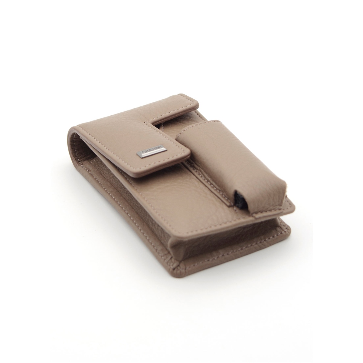 Grande Hakiki Deri Özel Tasarım Sigaralık - Vizon