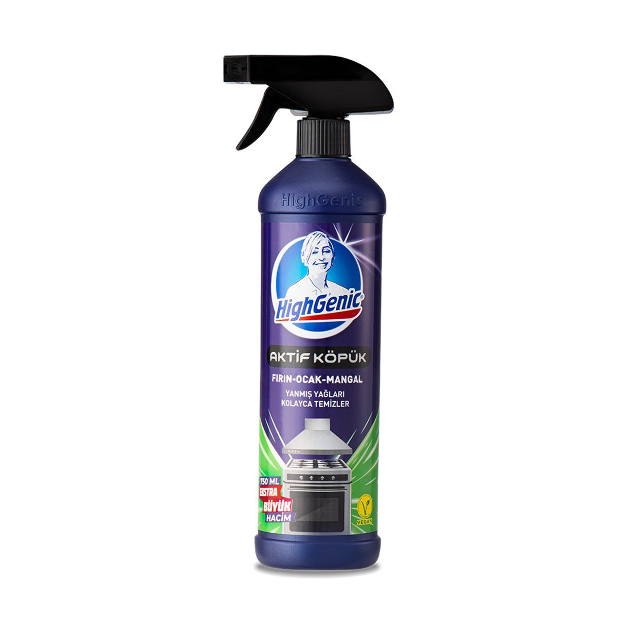 HighGenic Aktif Köpük Fırın - Ocak - Mangal Temizleyici 750 ML