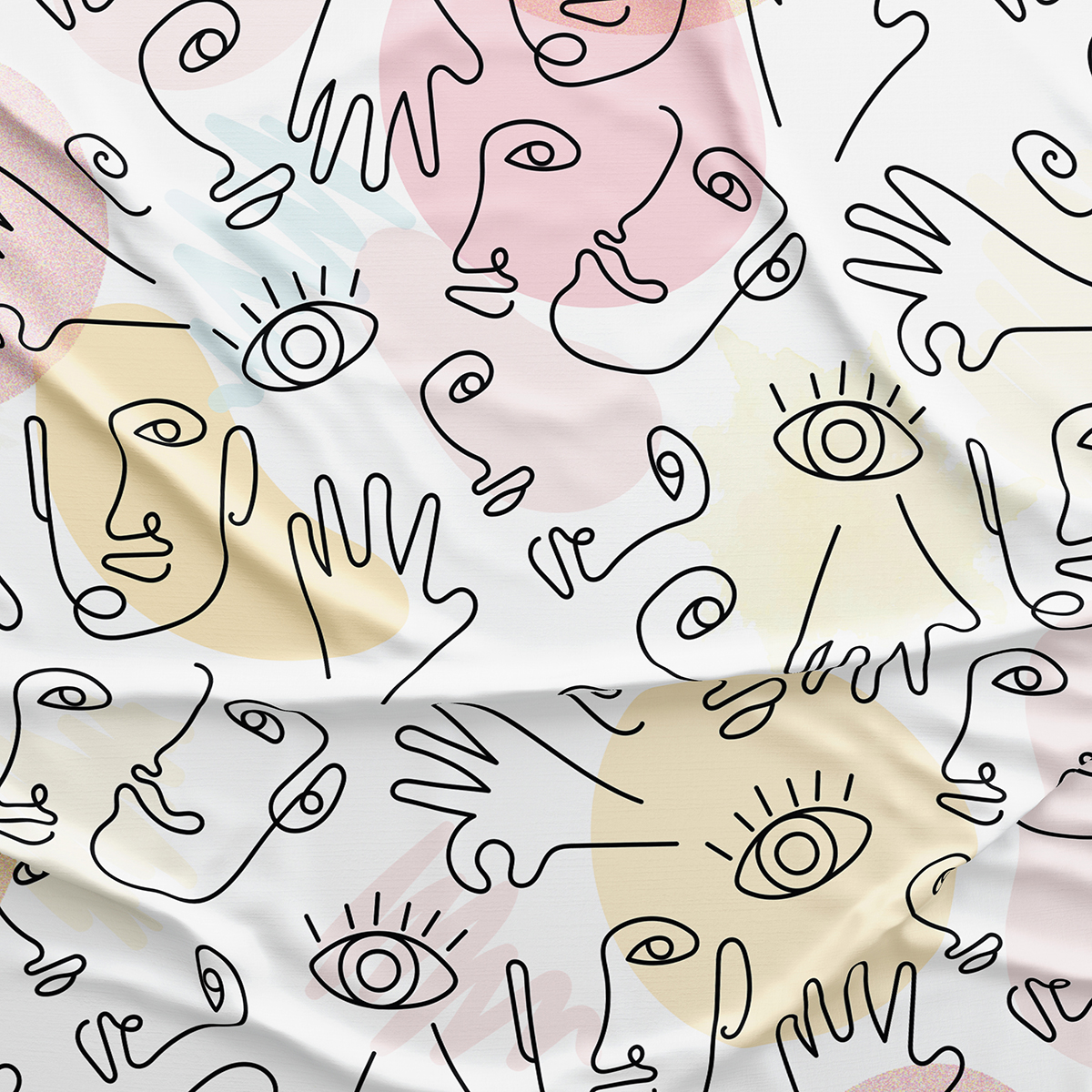 İnsan Figürlü Masa Örtüsü