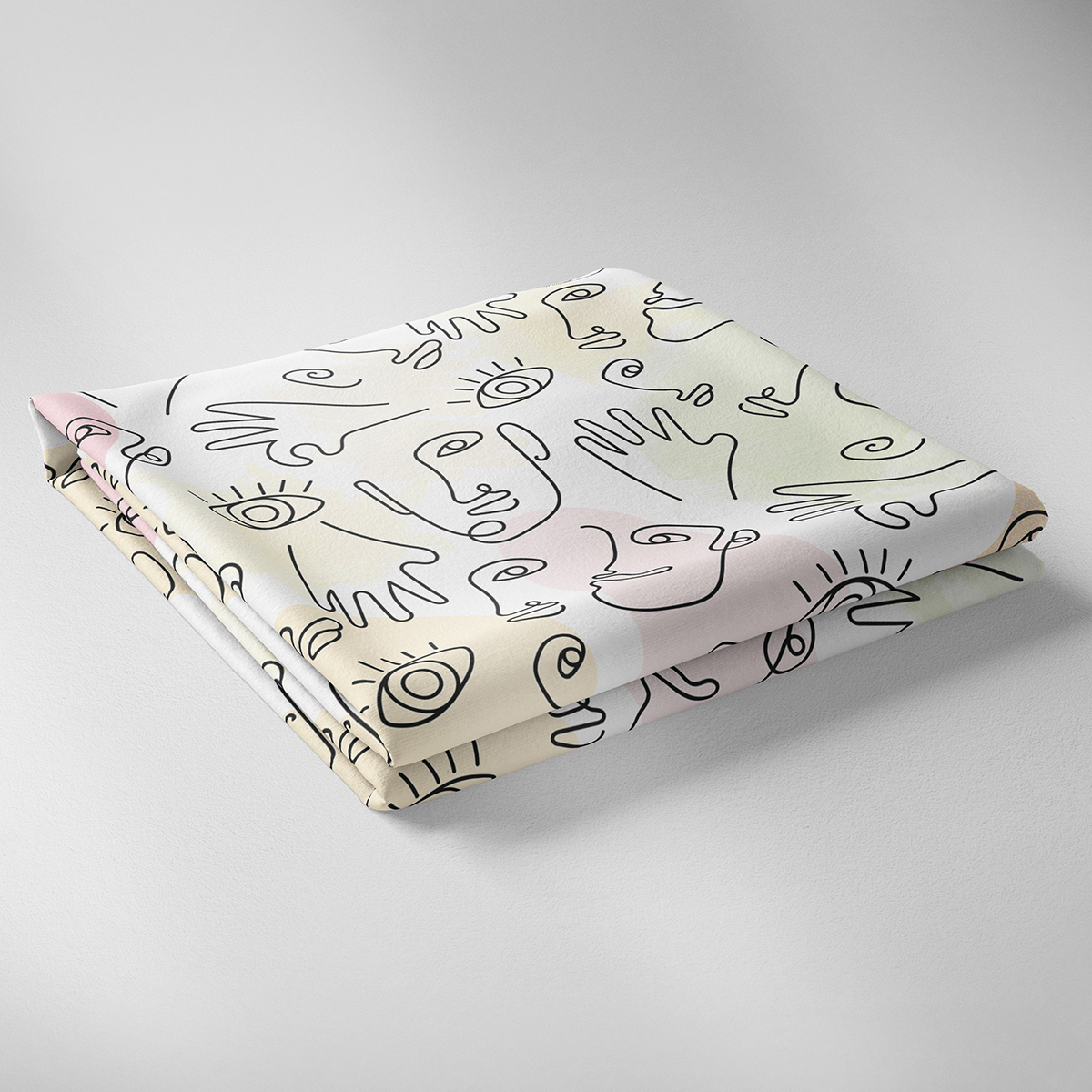 İnsan Figürlü Masa Örtüsü