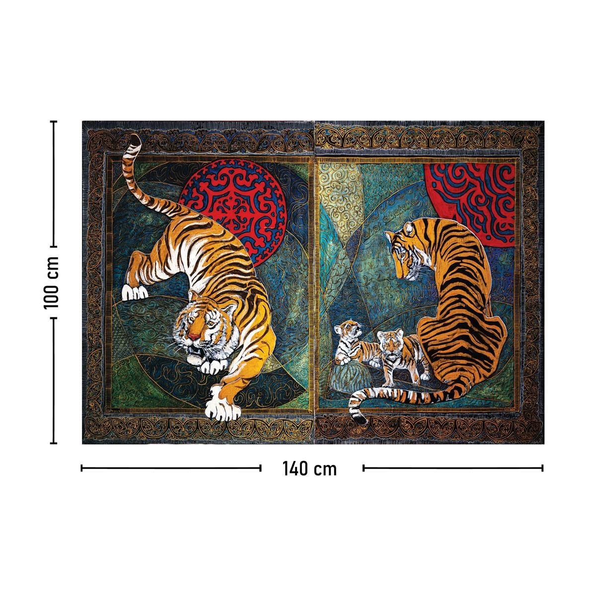 Kaplan Bohem Desenli Duvar Örtüsü Halısı 70x100, 100x140, 140x200