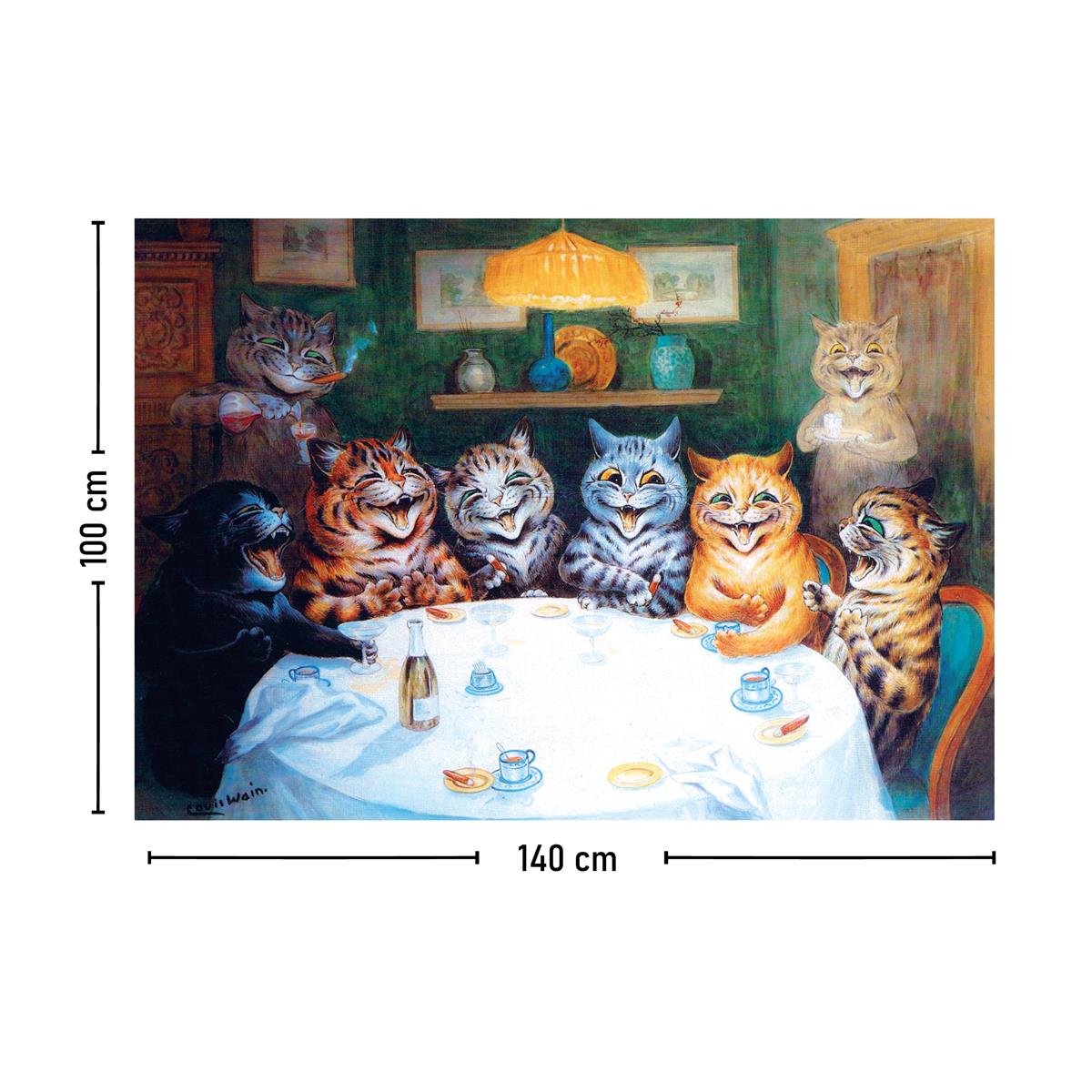 Kediler Louis Wain Duvar Örtüsü Halısı 70x100, 100x140, 140x200