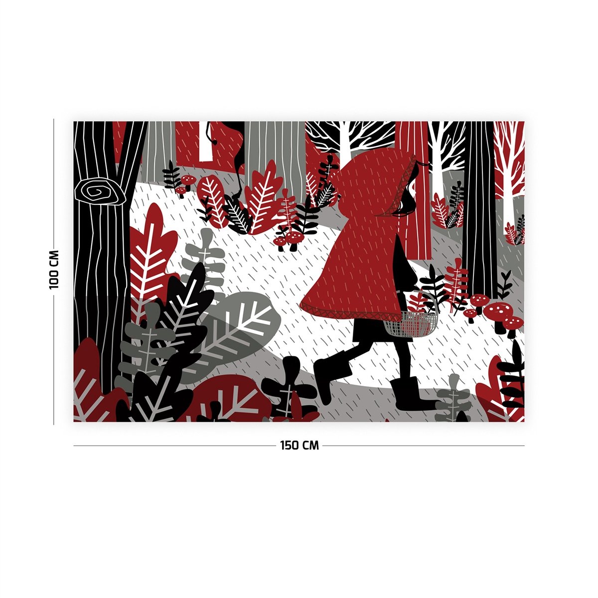 Kırmızı Başlıklı Kız Duvar Örtüsü