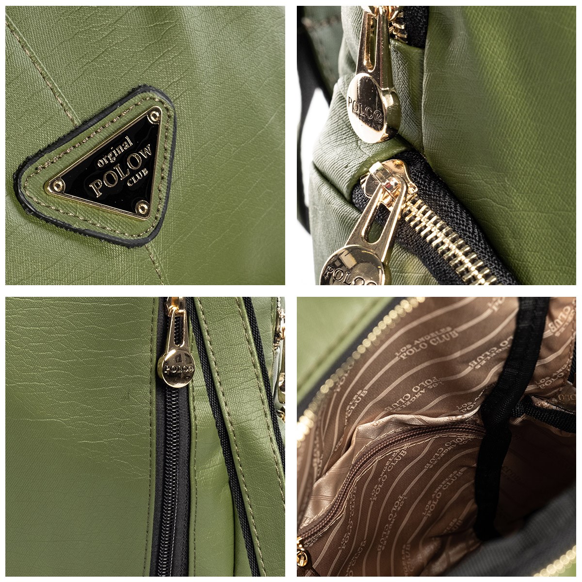 LOS ANGELES POLO CLUB Kadın Sırt Çantası Yeşil