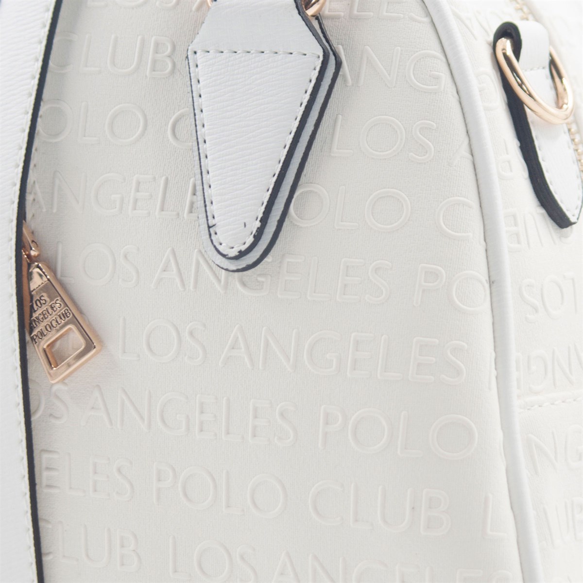 LOS ANGELES POLO CLUB Kadın Yeni Sezon 5 Bölmeli Beyaz El Ve Omuz Çantası