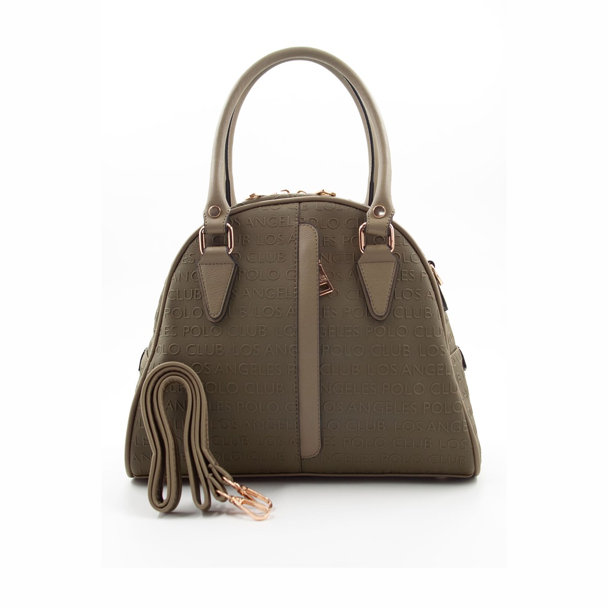 LOS ANGELES POLO CLUB Kadın Yeni Sezon 5 Bölmeli Haki Yeşil El Ve Omuz Çantası