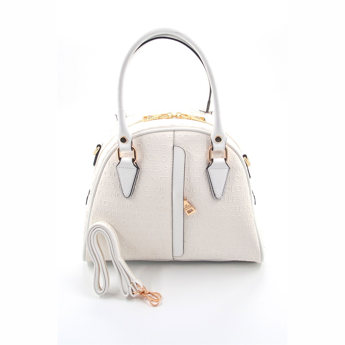 LOS ANGELES POLO CLUB Kadın Yeni Sezon 5 Bölmeli Beyaz El Ve Omuz Çantası