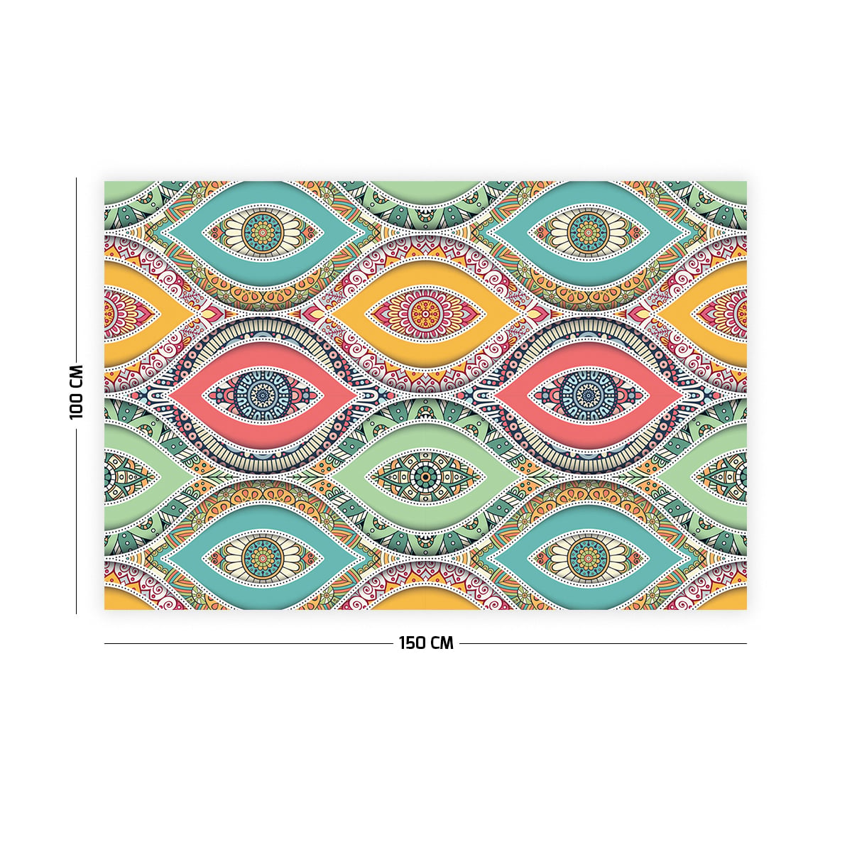 Mandala Göz Duvar Örtüsü