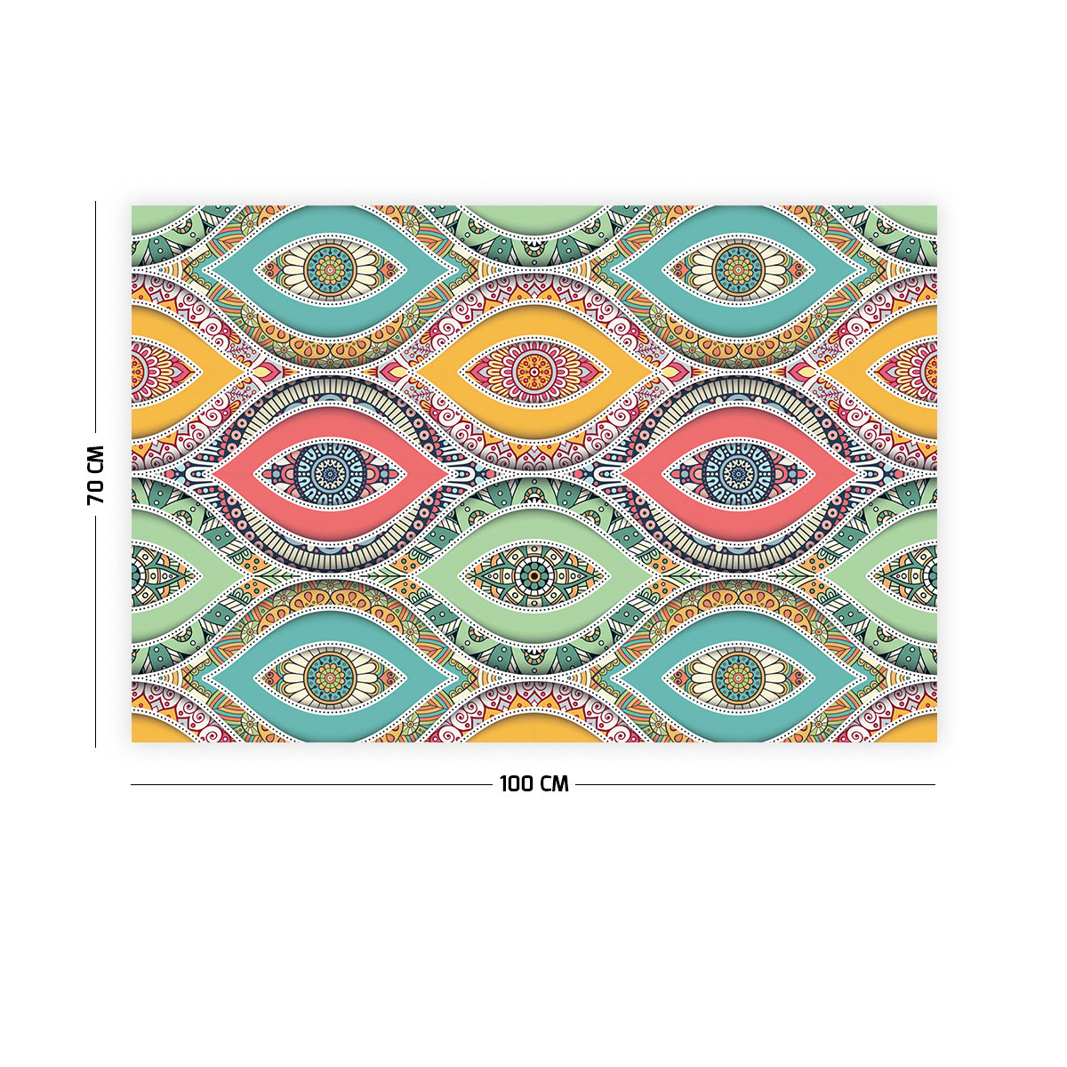 Mandala Göz Duvar Örtüsü