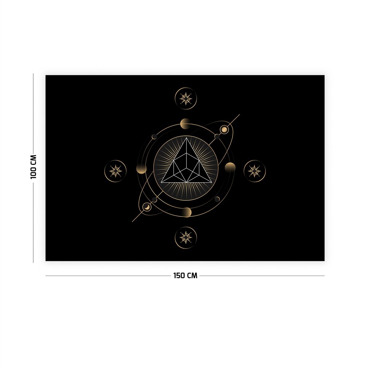 Mistik Geometrik Duvar Örtüsü