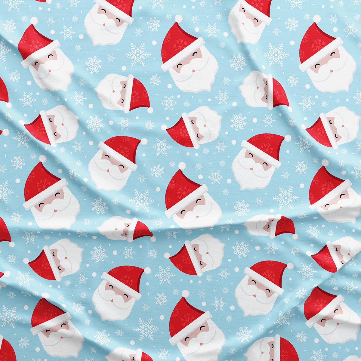 Noel Baba Desenli Yılbaşı Masa Örtüsü