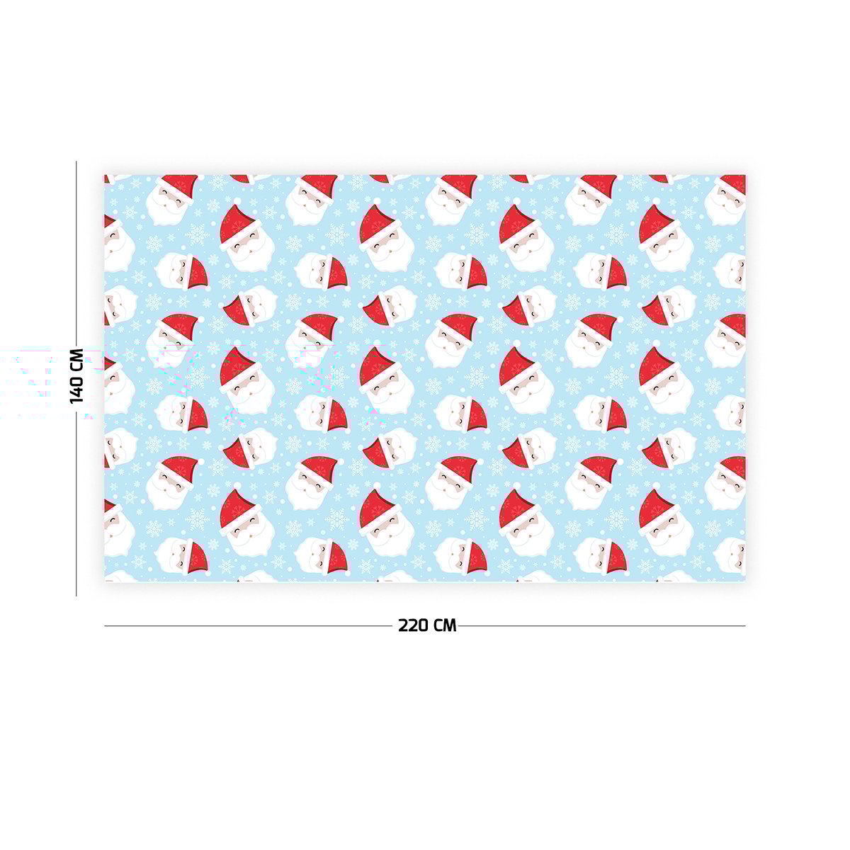 Noel Baba Desenli Yılbaşı Masa Örtüsü