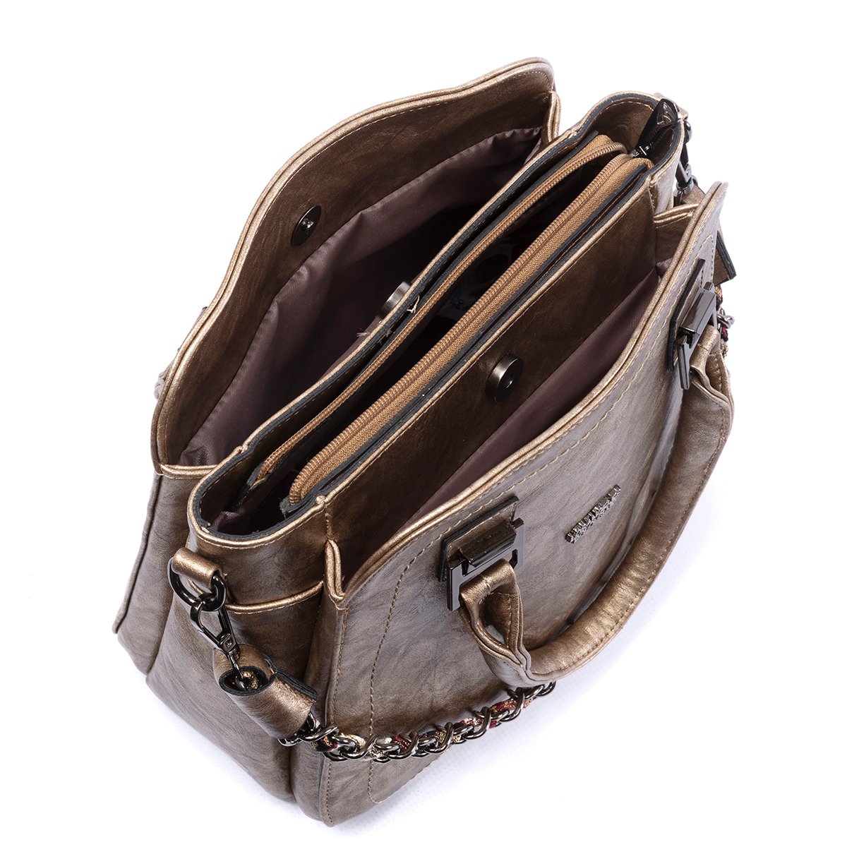 Omuz Askılı Kadın Çantası Altın