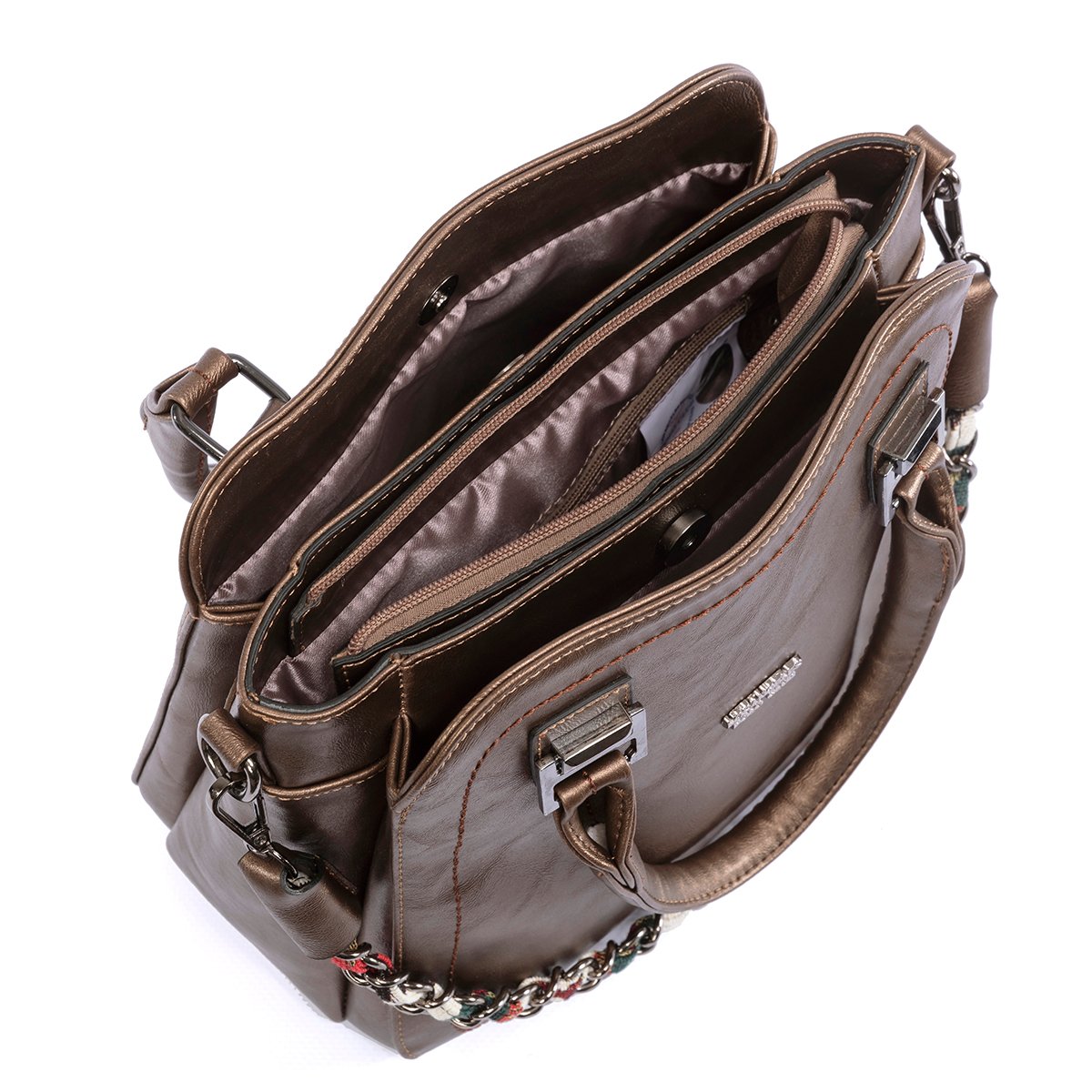 Omuz Askılı Kadın Çantası Bronz