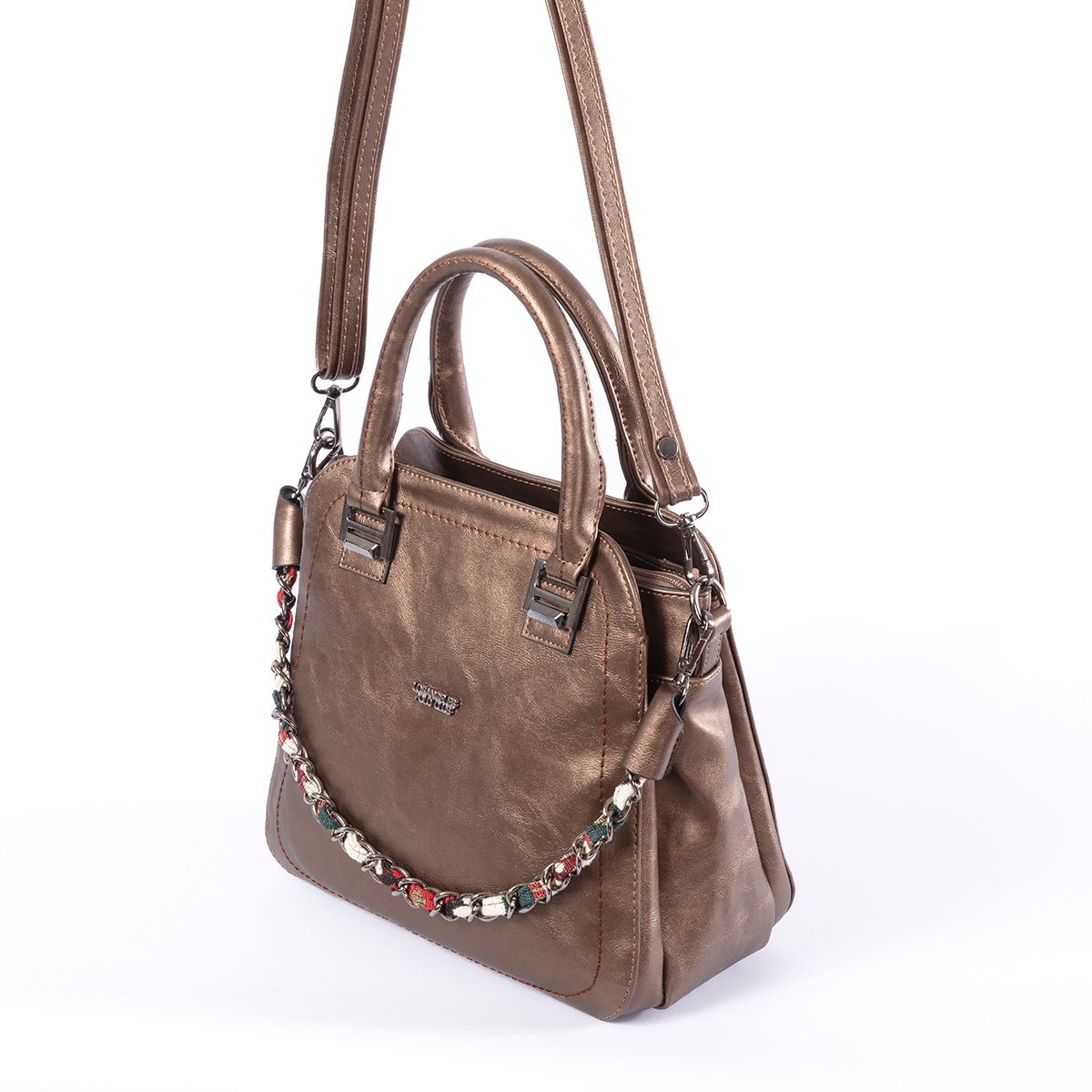 Omuz Askılı Kadın Çantası Bronz