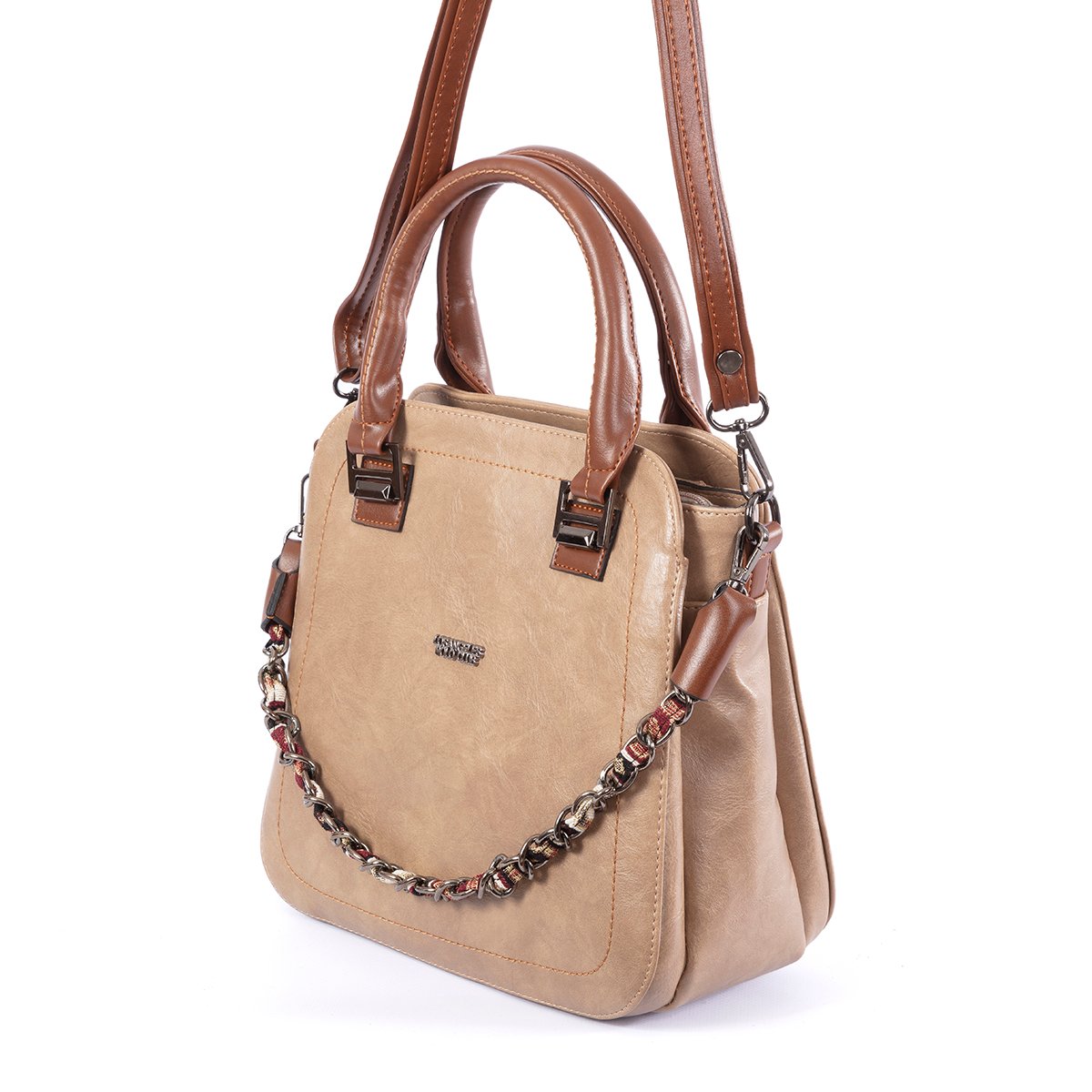 Omuz Askılı Kadın Çantası Sütlü Kahve