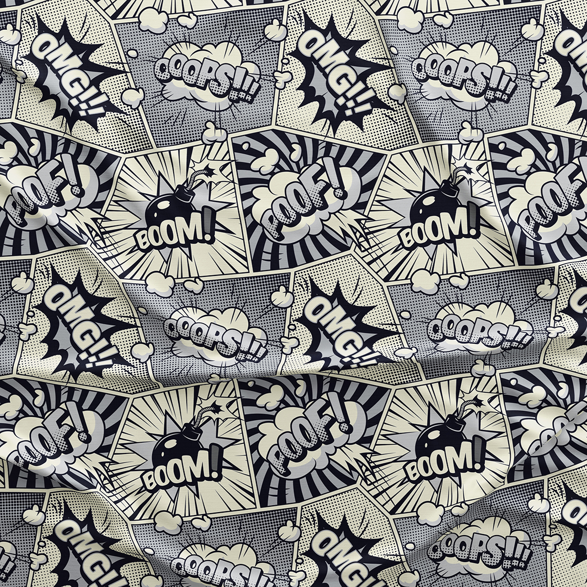 Popart Desenli Masa Örtüsü