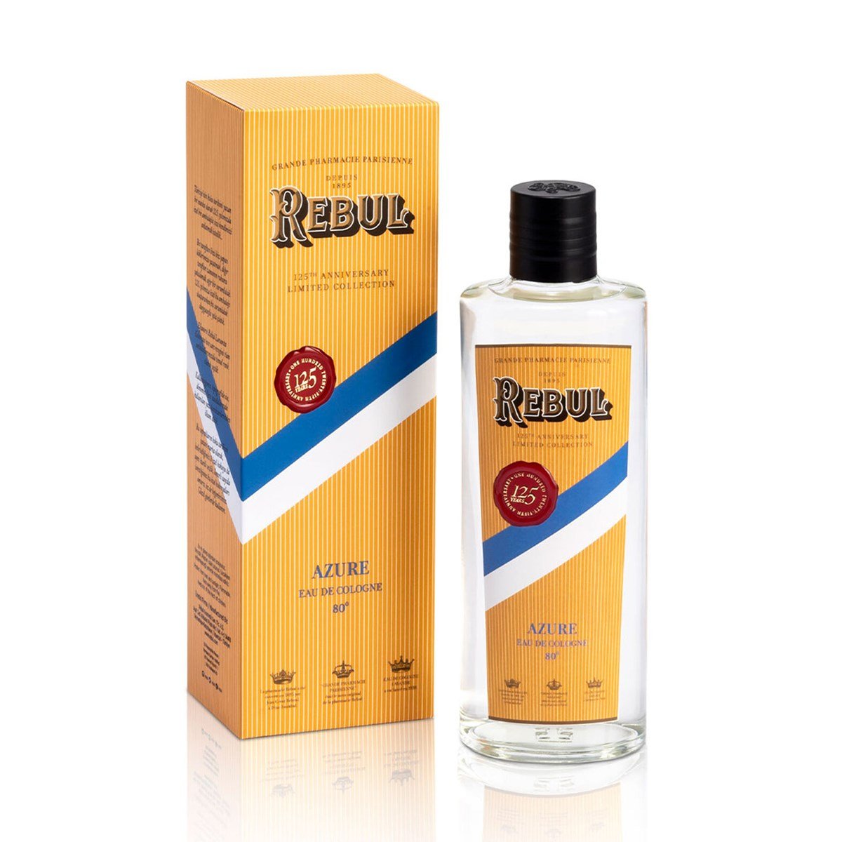 Rebul Azure 270ml Kolonya 125.yıl Özel Cam Şişe