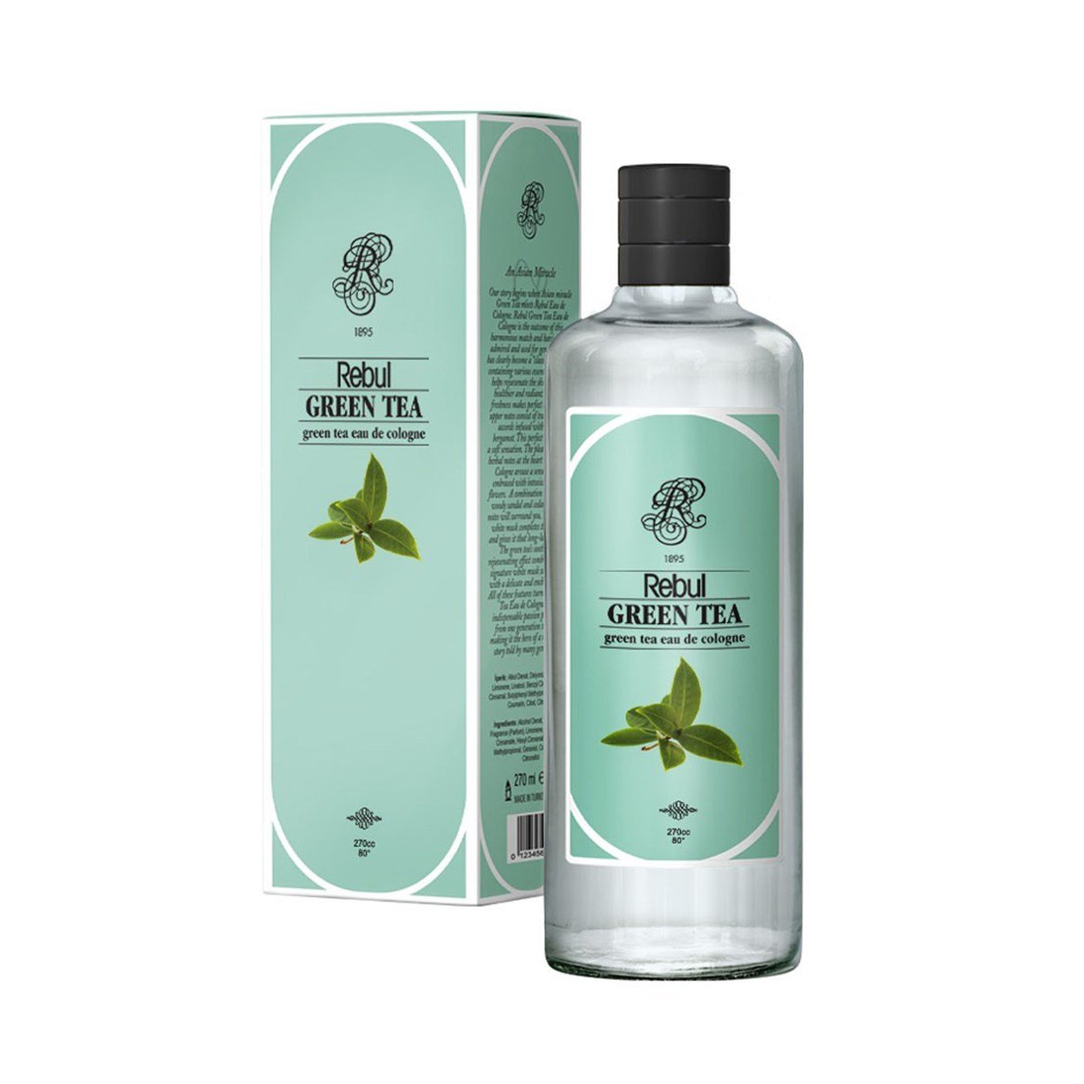 Rebul Green Tea Kolonya 270 ML Cam Şişe