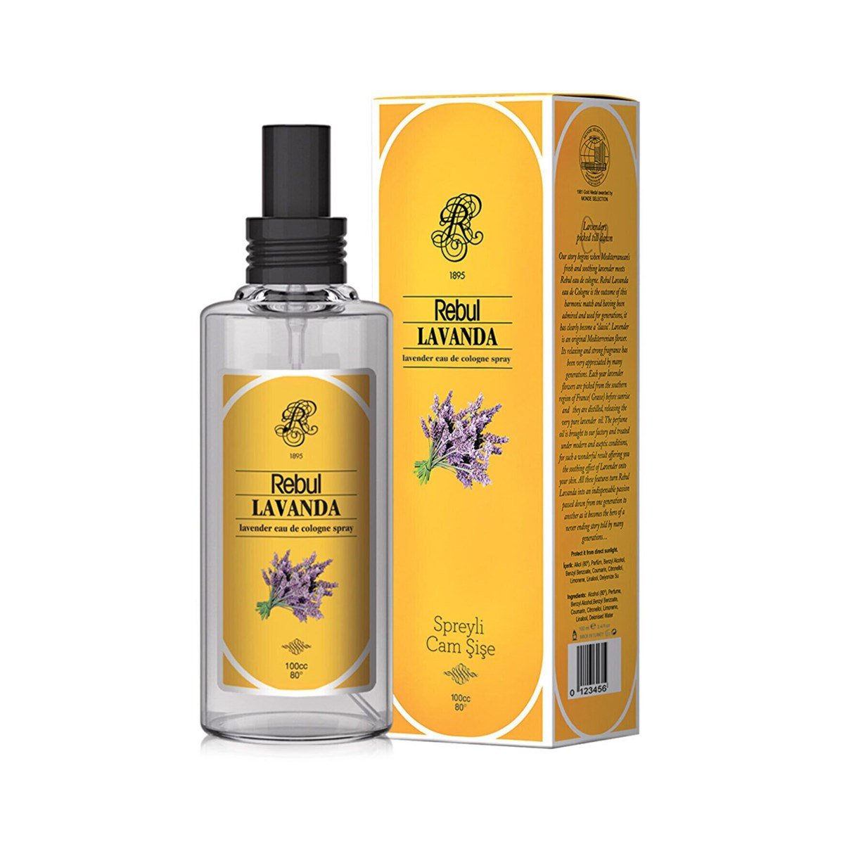 Rebul Lavanda Kolonya 100 ML Cam Şişe Sprey