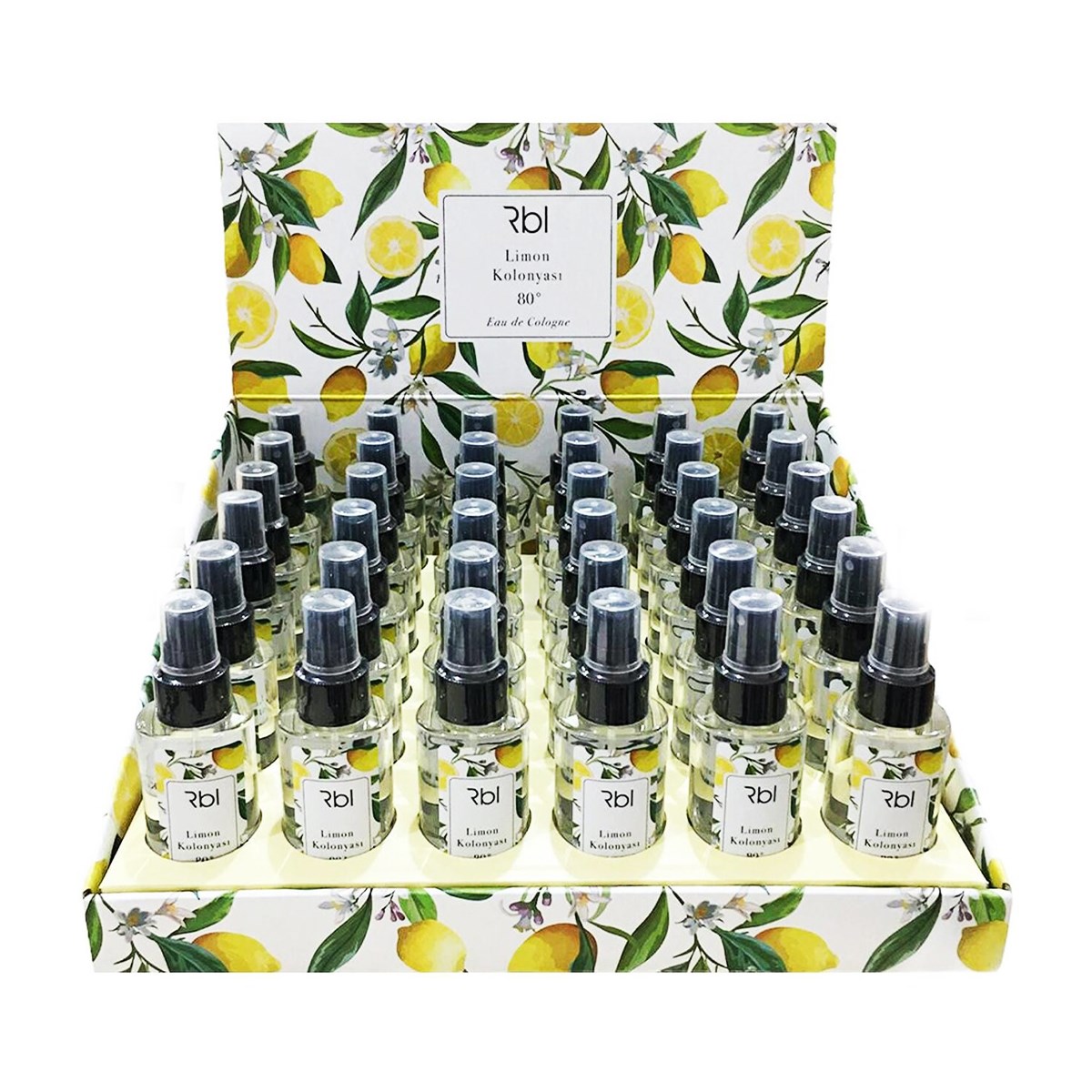 Rebul Limon Kolonyası Seti 100ML / 36'lı EDC Sprey