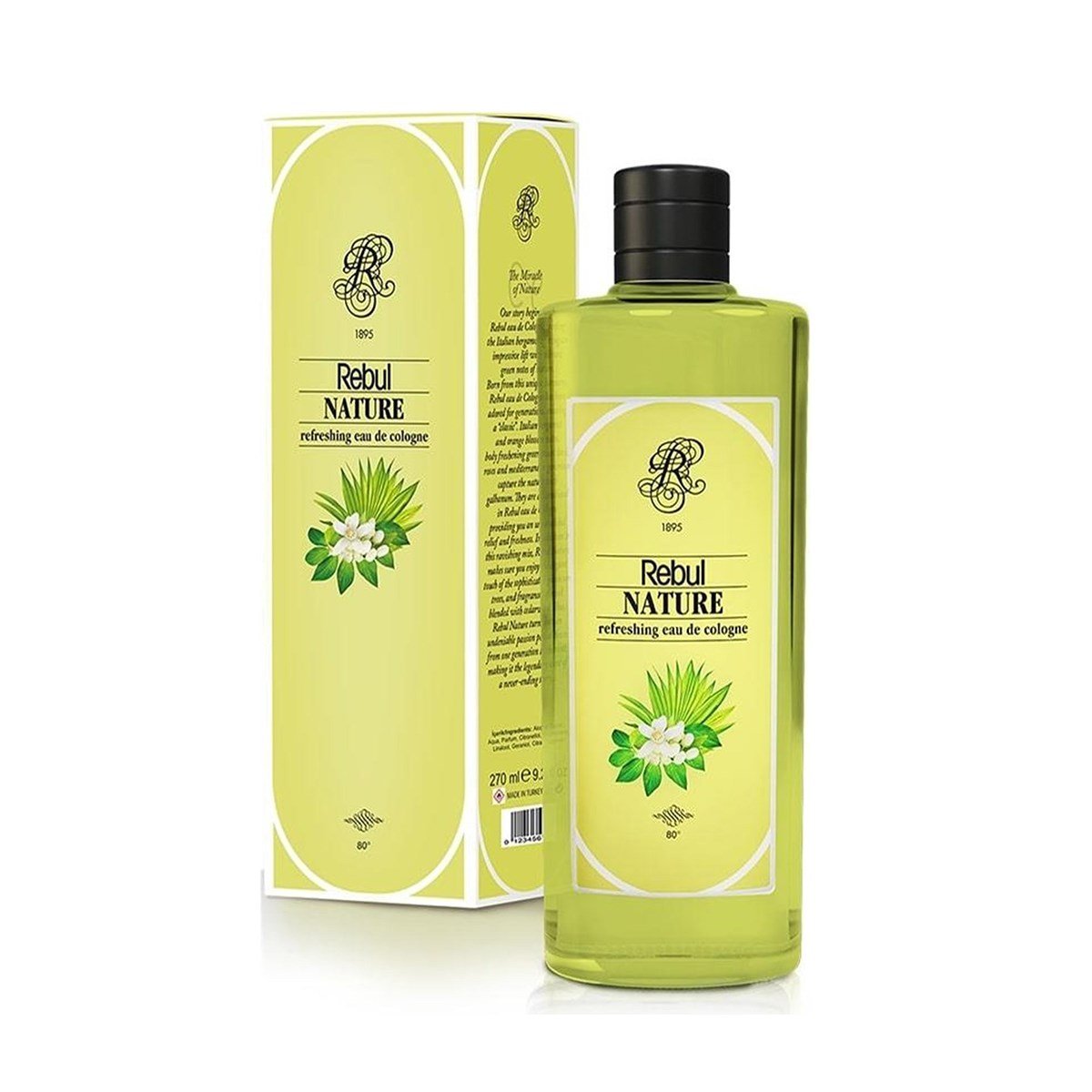 Rebul Natura Kolonya 270 ML Cam Şişe