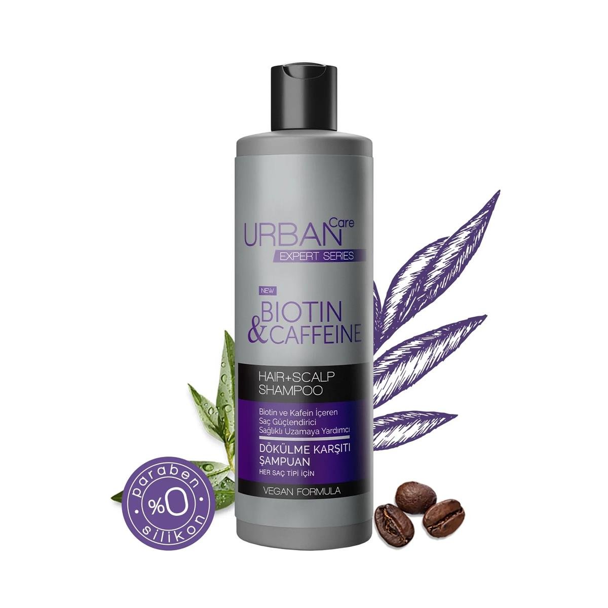 Urban Care EXPERT Series Biotin & Caffeine Dökülme Karşıtı Saç Bakım Şampuanı-hızlı Uzamaya Yardımcı Saç Bakım Şampuanı 350 ML