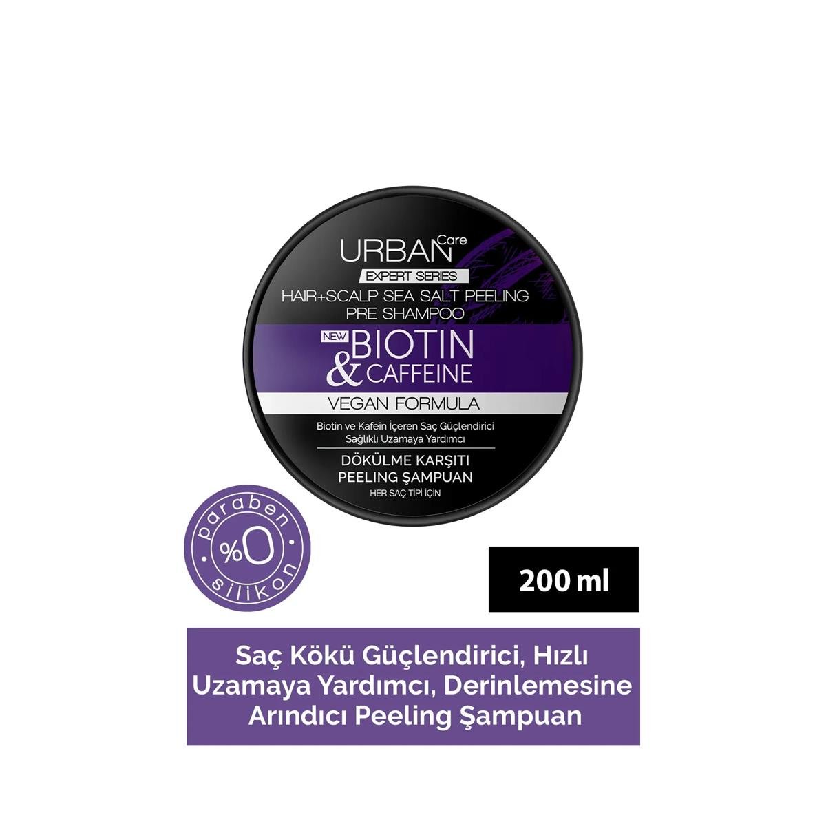 Urban Care EXPERT Series Biotin & Caffeine Dökülme Karşıtı Arındırıcı Peeling Şampuan