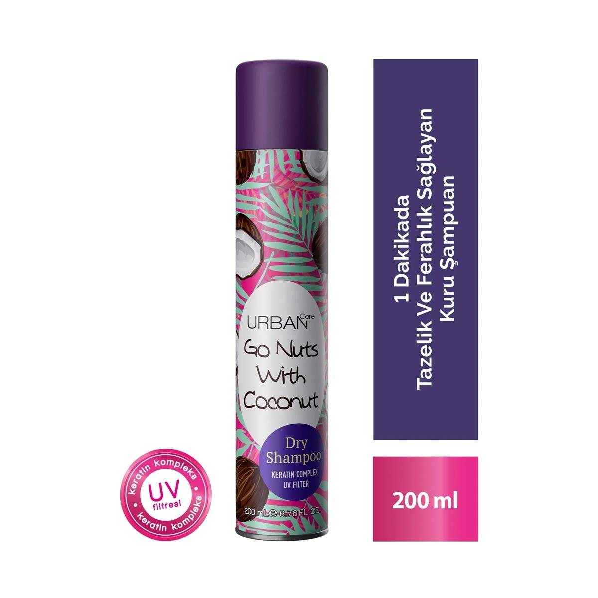 Urban Care  Hindistan Cevizi Kokulu Hacimlendirici Kuru Şampuan - Vegan 200 ML