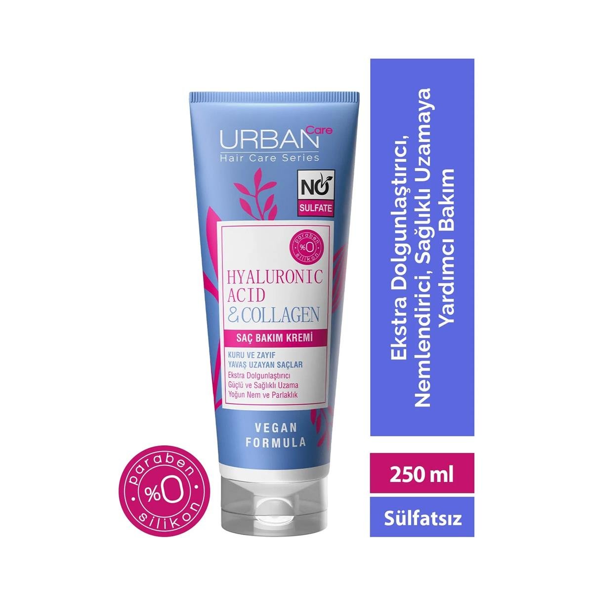 Urban Care Hyaluronic Acid & Collagen Saç Bakım Kremi 250 ML