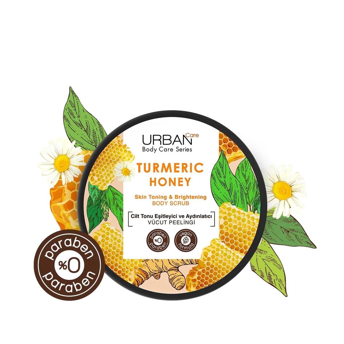 Urban Care Turmeric Honey Cilt Tonu Eşitleyici Ve Aydınlatıcı Vücut Peeling 200 ML